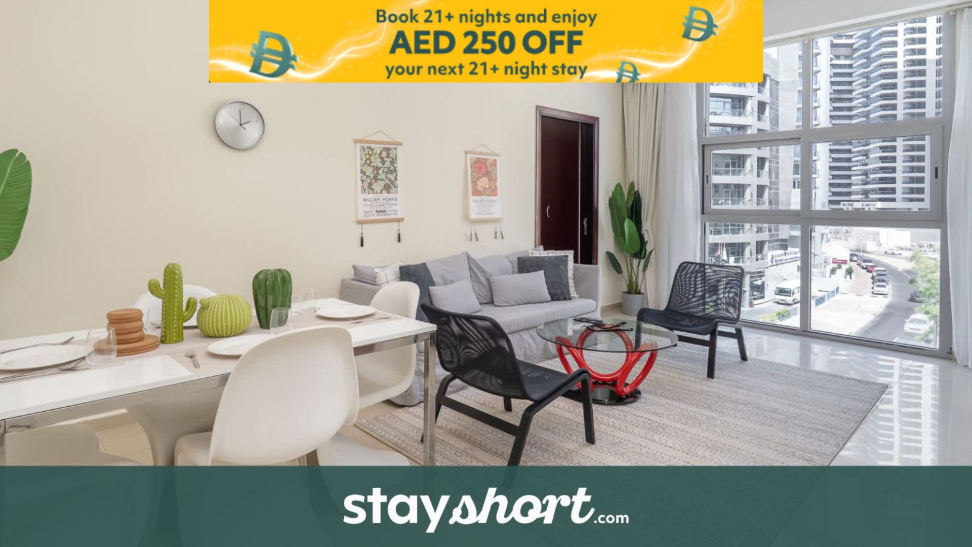 Free housekeeping visits during your stay - StayShort - Modern & Grand 1BR Apartment by Marina Walk — Dubai Marina, Dubai — vacation rental