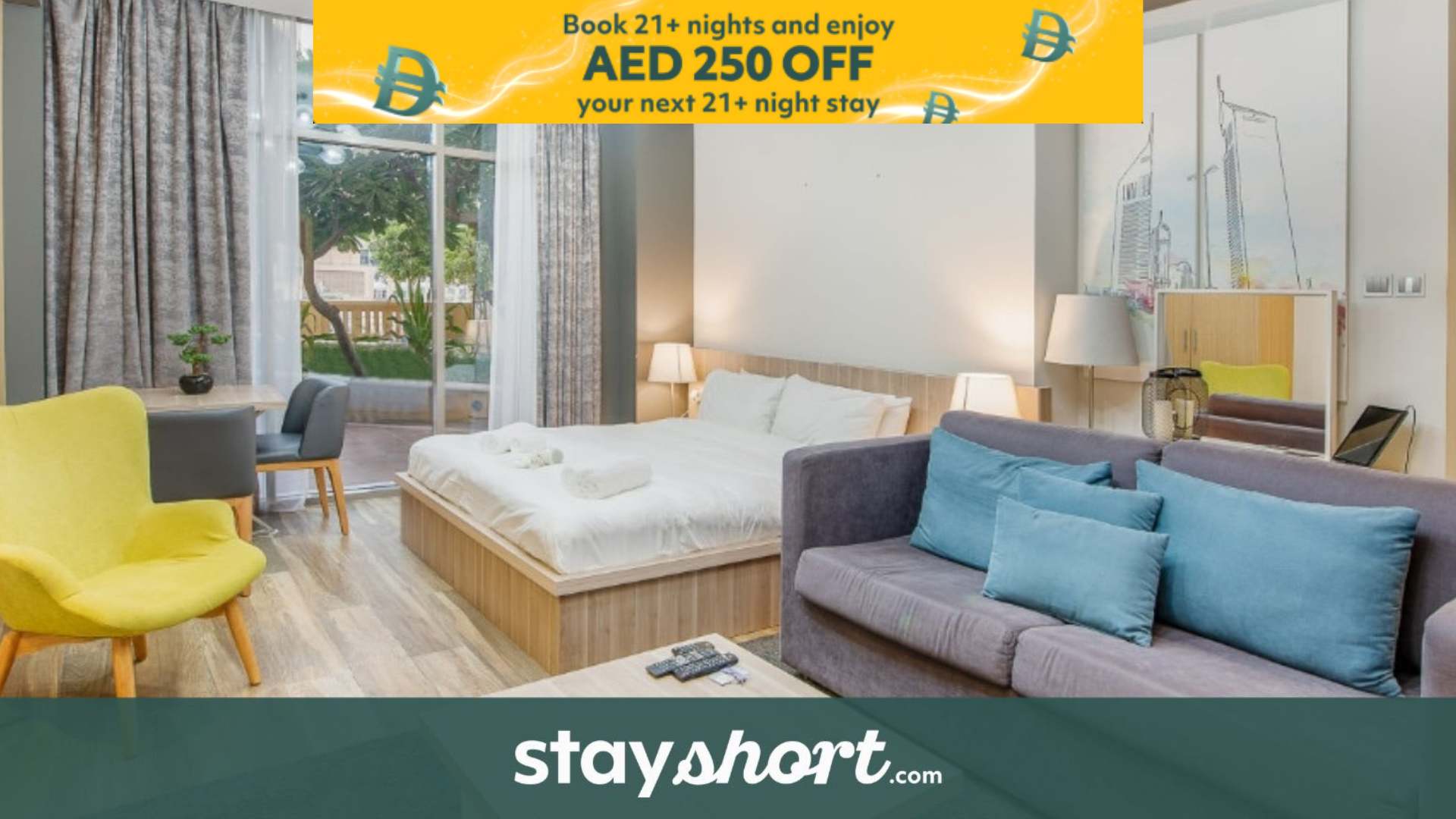 Free housekeeping visits during your stay - StayShort - Cozy Studio Apartment for 4 at Sadaf 1 in JBR, Near the Beach! — JBR, Dubai — vacation rental