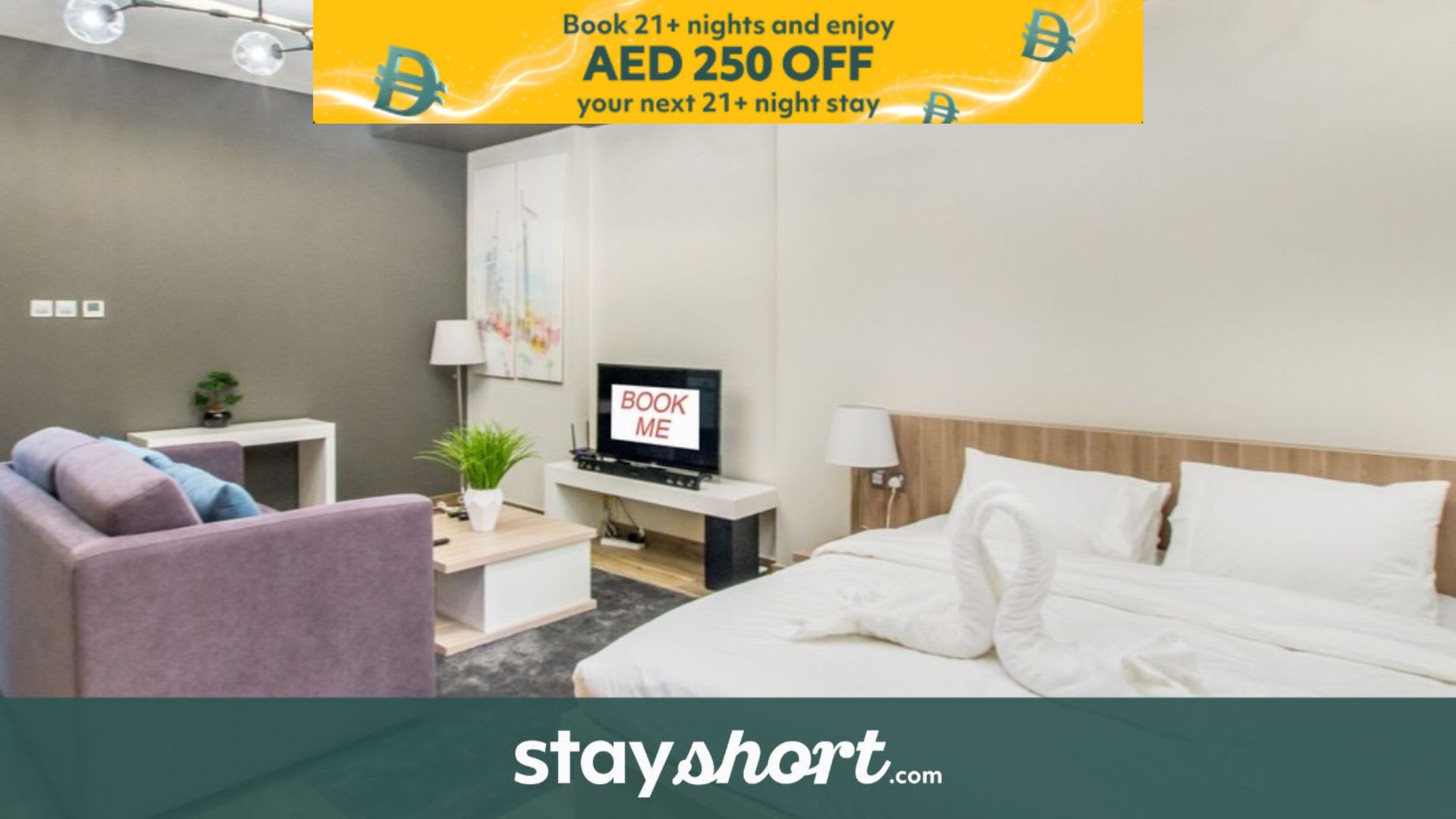 Free housekeeping visits during your stay - StayShort - Modern Studio at Sadaf 8 near JBR Walk Sleeps 4 — Dubai Marina, Dubai — vacation rental
