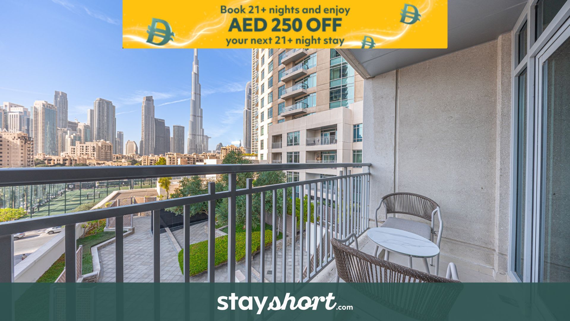 Free housekeeping visits during your stay - StayShort - Luxury 1 Bedroom in Downtown with Burj Khalifa View — Downtown, Dubai — vacation rental