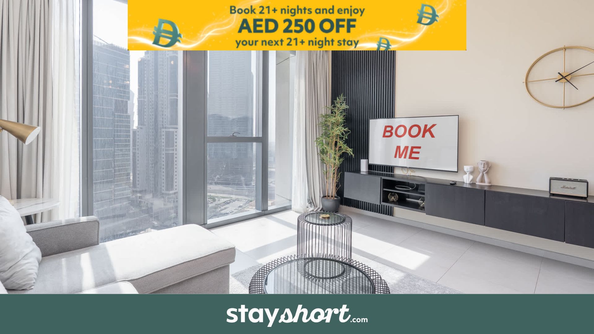 Free housekeeping visits during your stay - StayShort - Premium 1BR Downtown Dubai Escape with Pool — Downtown, Dubai — vacation rental