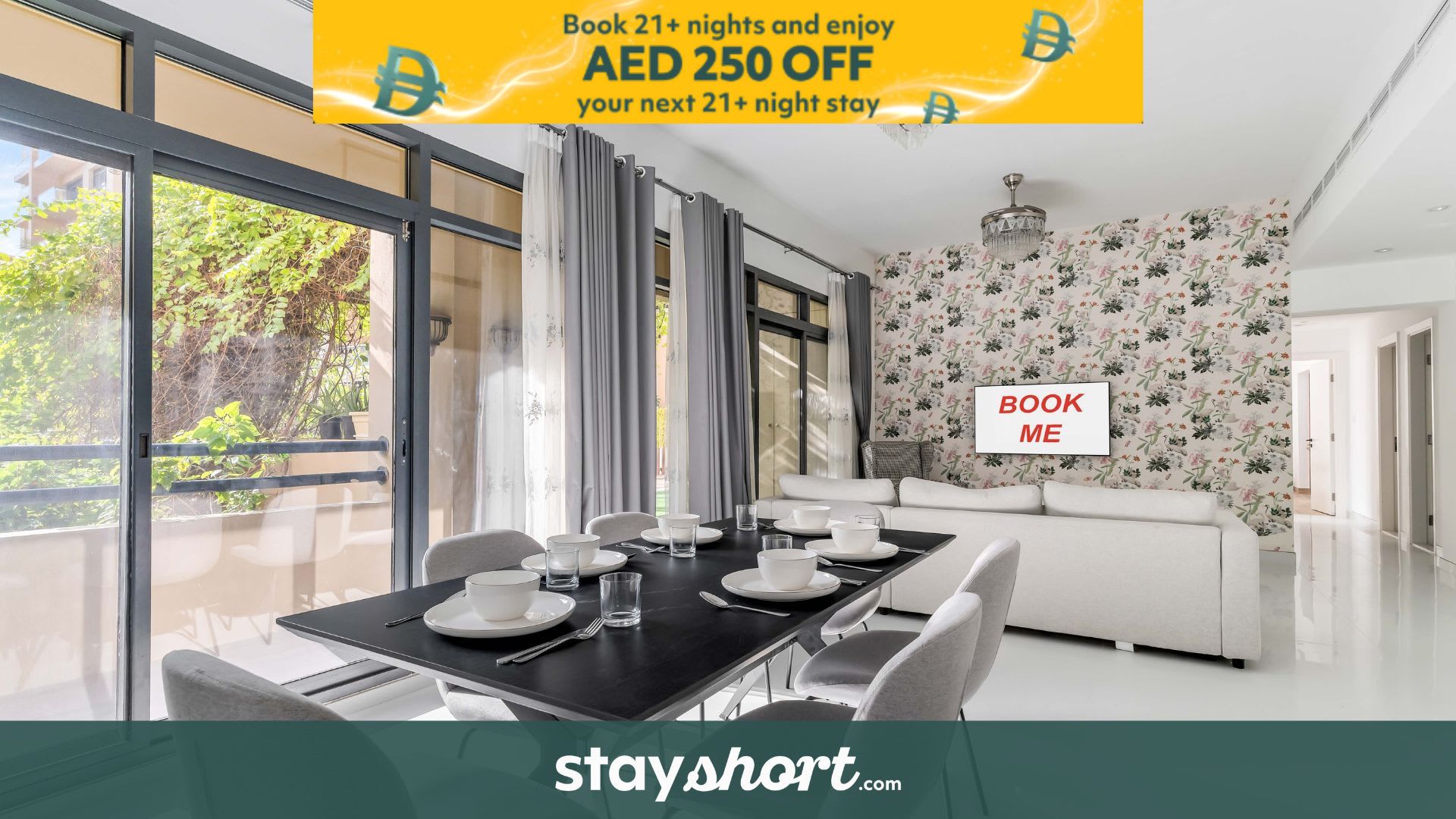 Free housekeeping visits during your stay - StayShort - Warm & Spacious 3 Bedroom in The Greens that Sleeps 8 — The Greens, Dubai — vacation rental