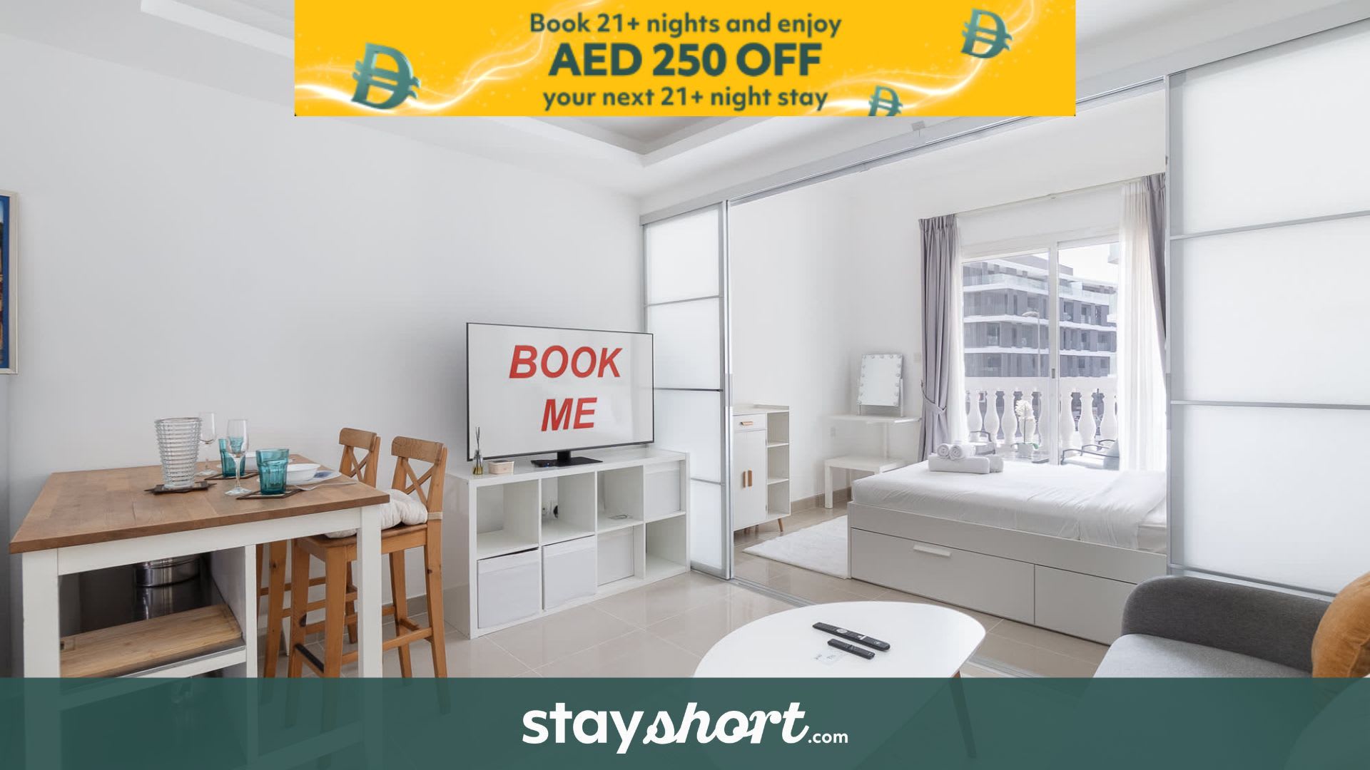 StayShort - JVC 1 bed for 3 people with Swimming pool! — JVC, Dubai — vacation rental