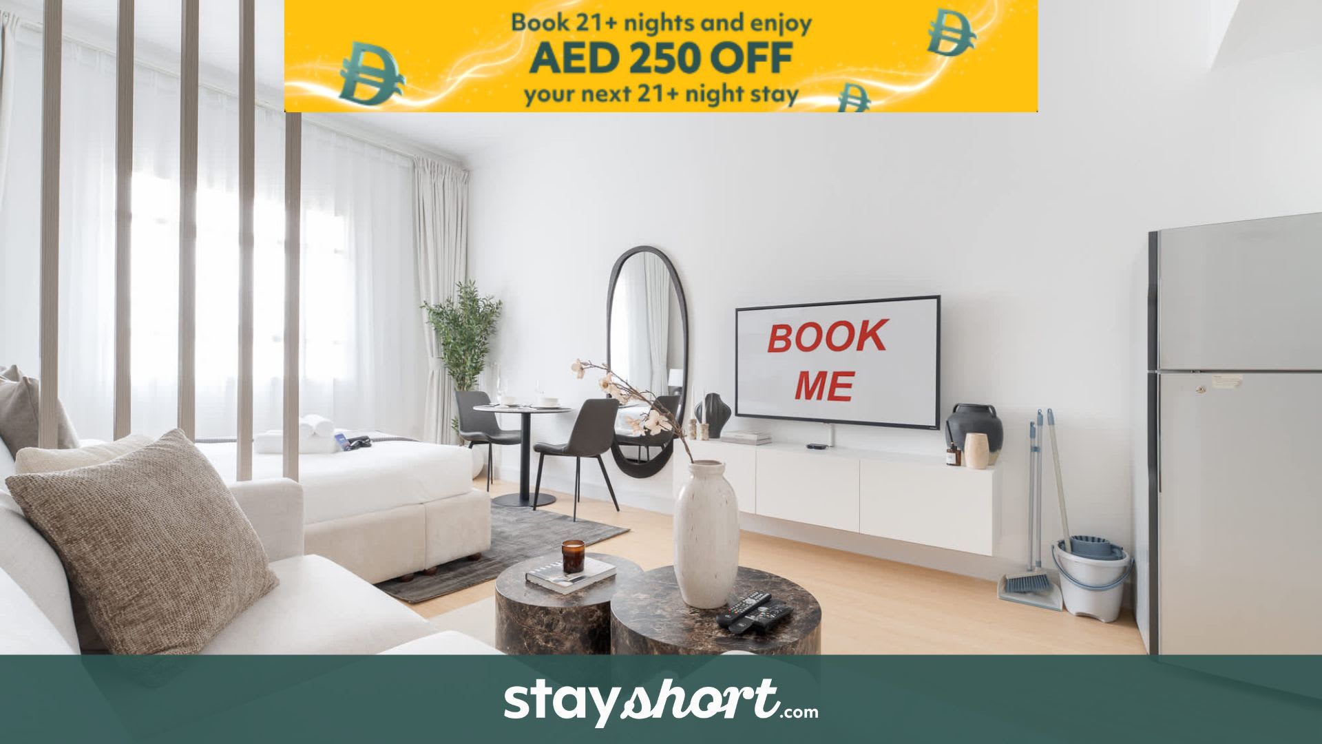 Free housekeeping visits during your stay - StayShort - JVC apartment for 4 people with Swimming Pool! — JVC, Dubai — vacation rental
