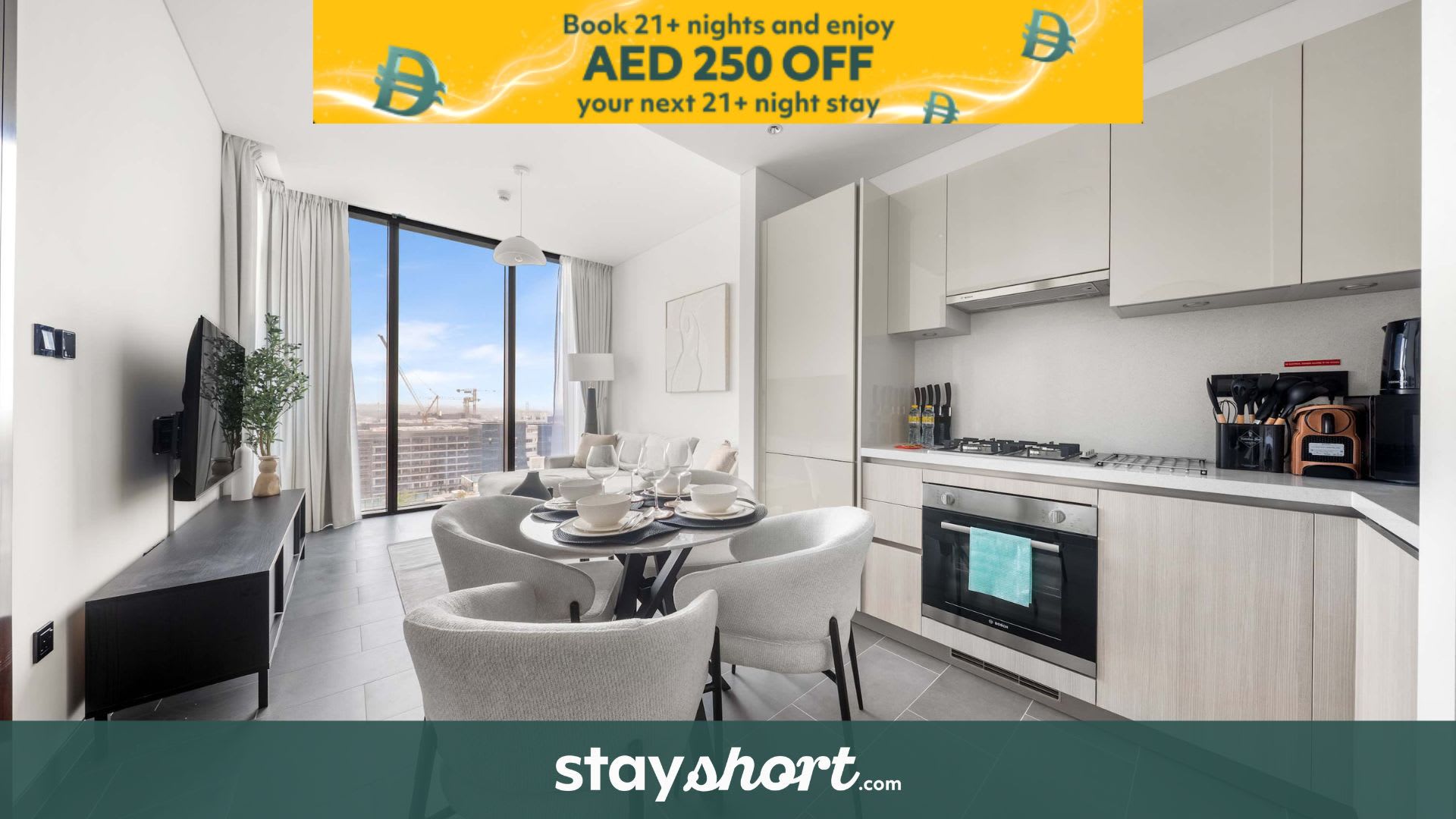 Free housekeeping visits during your stay - Stayshort - 1 Bed in Meydan Sleeps 4 with Pool Views! — Meydan, Dubai — vacation rental