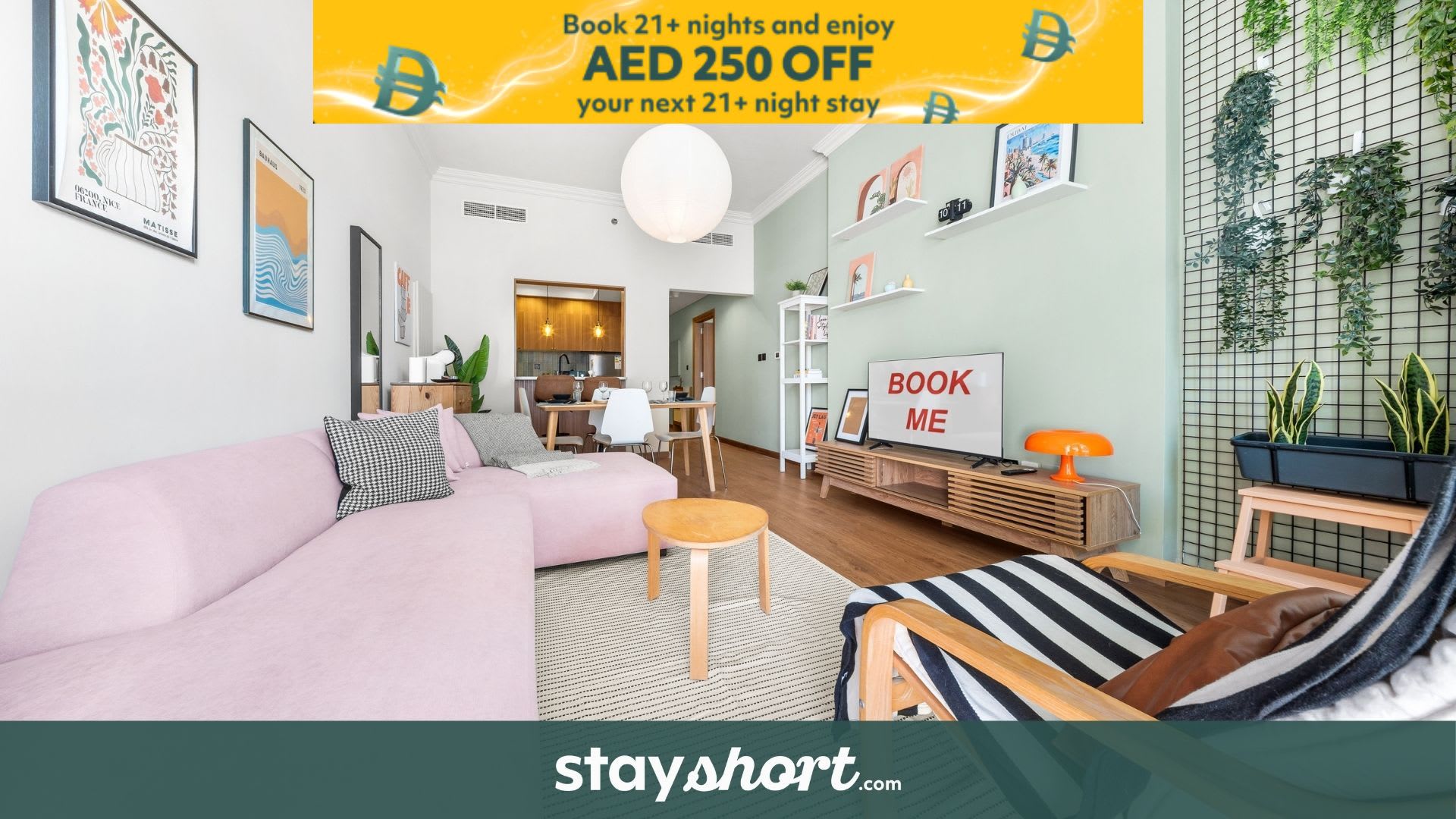 Free housekeeping visits during your stay - StayShort - Stylish 1-Bedroom Retreat in JVC that Sleeps 2 — JVC, Dubai — vacation rental