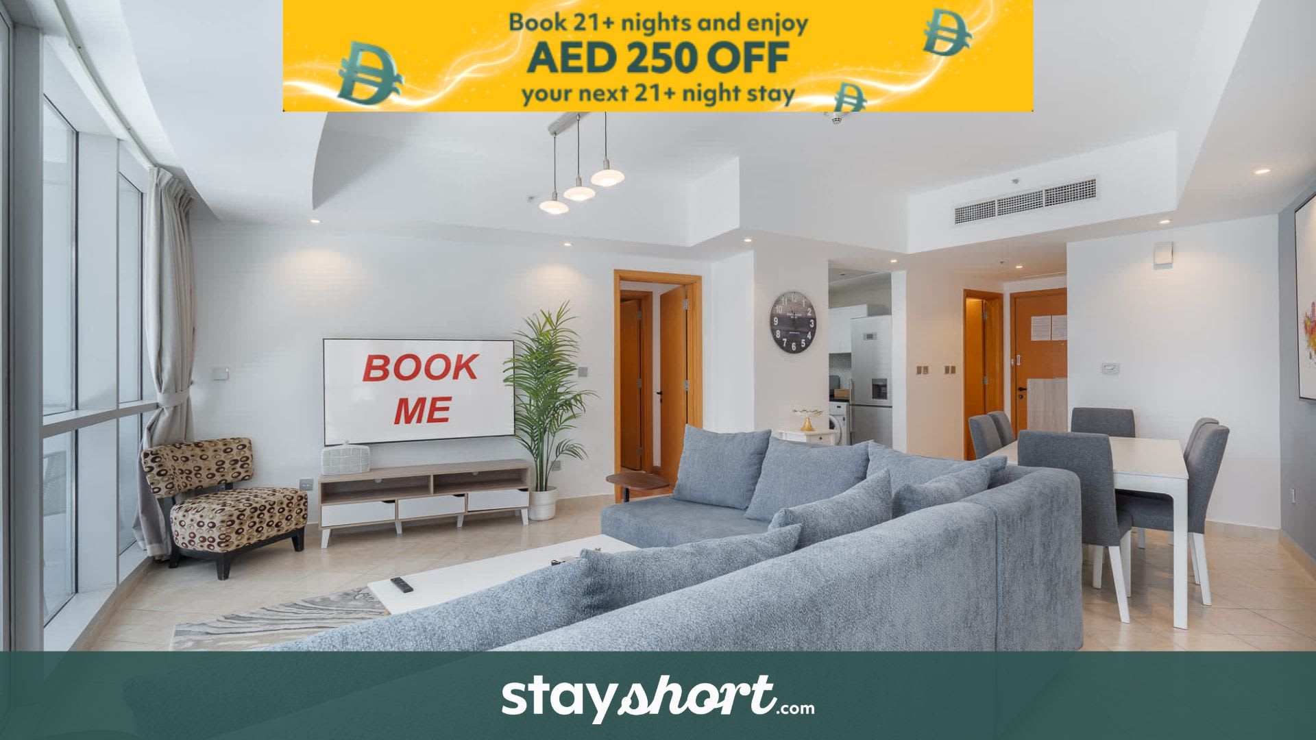 StayShort - Bright & Spacious 3BR Marina Home with Panoramic City Views! — Dubai Marina, Dubai — vacation rental