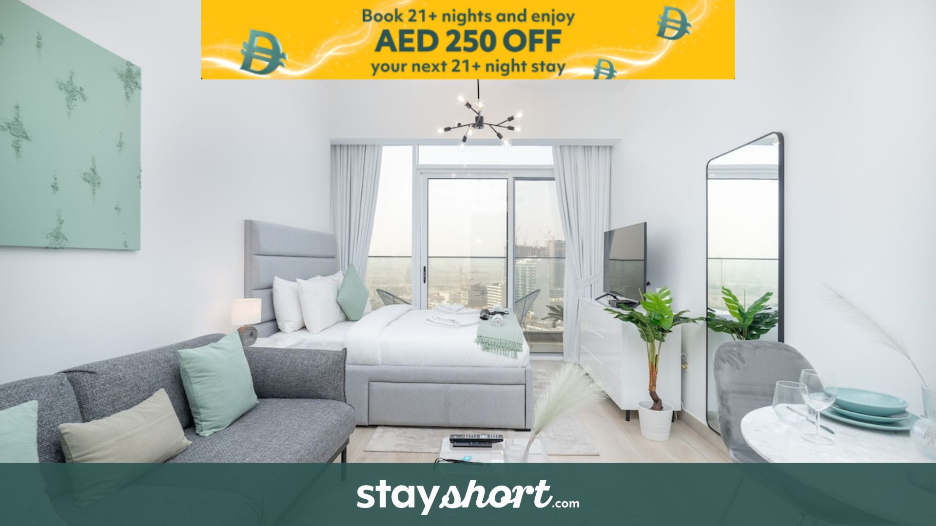 Free housekeeping visits during your stay - StayShort - Perfect studio that sleeps 2 in JVC — JVC, Dubai — vacation rental