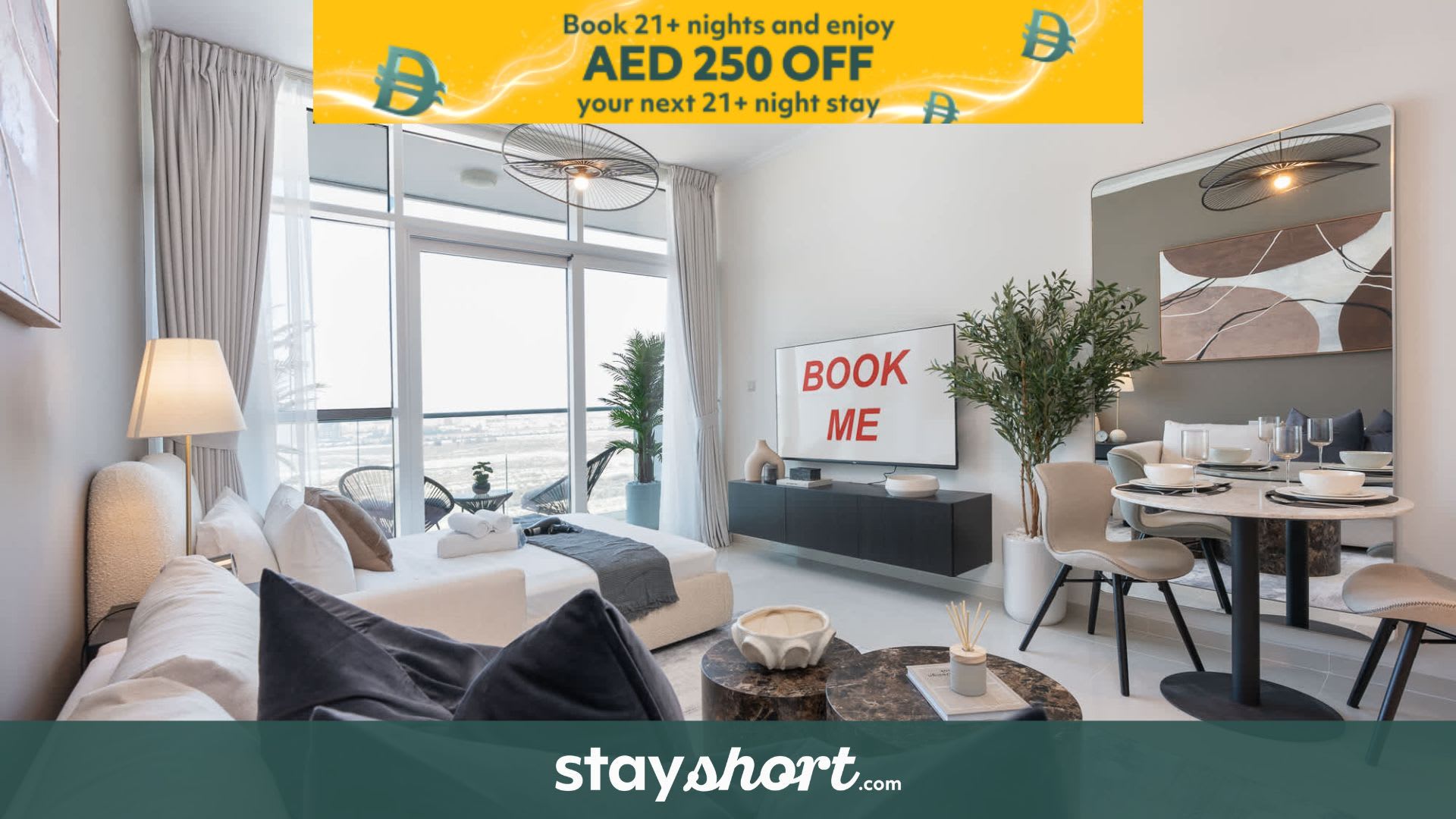Free housekeeping visits during your stay - StayShort - Spacious Carson C Studio in Damac Hills — Damac Hills, Dubai — vacation rental