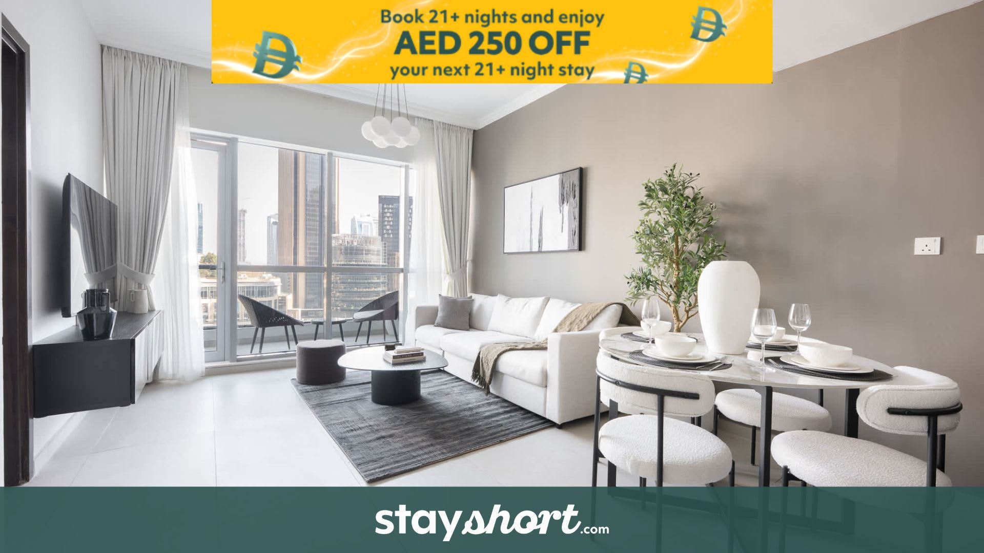 Free housekeeping visits during your stay - StayShort - Dubai Marina sleeps 4 with Amazing Water Views! — Dubai Marina, Dubai — vacation rental