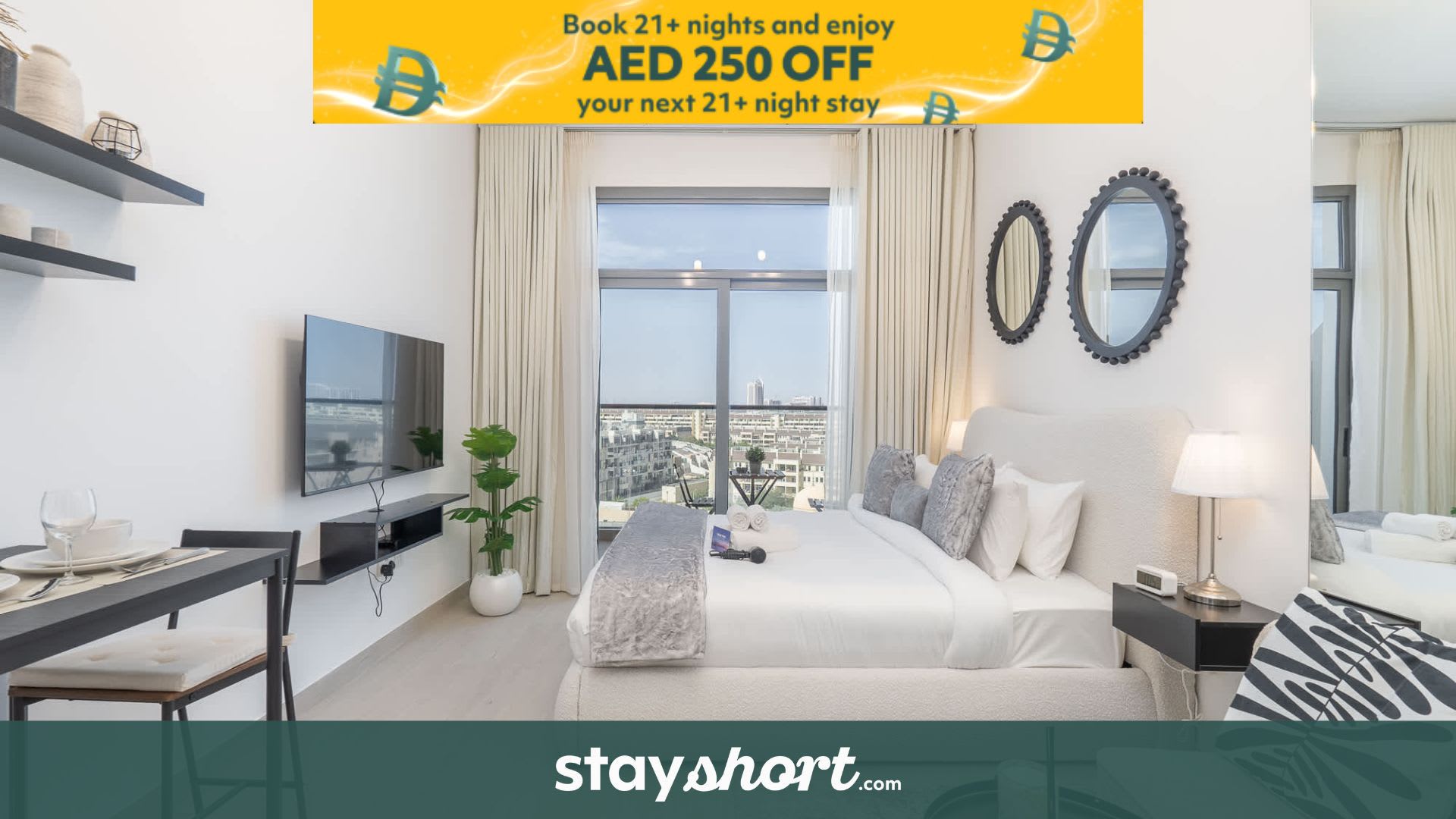 Free housekeeping visits during your stay - StayShort - Chic Studio in Laya Heights Perfect for 2 — Studio City, دبي — vacation rental