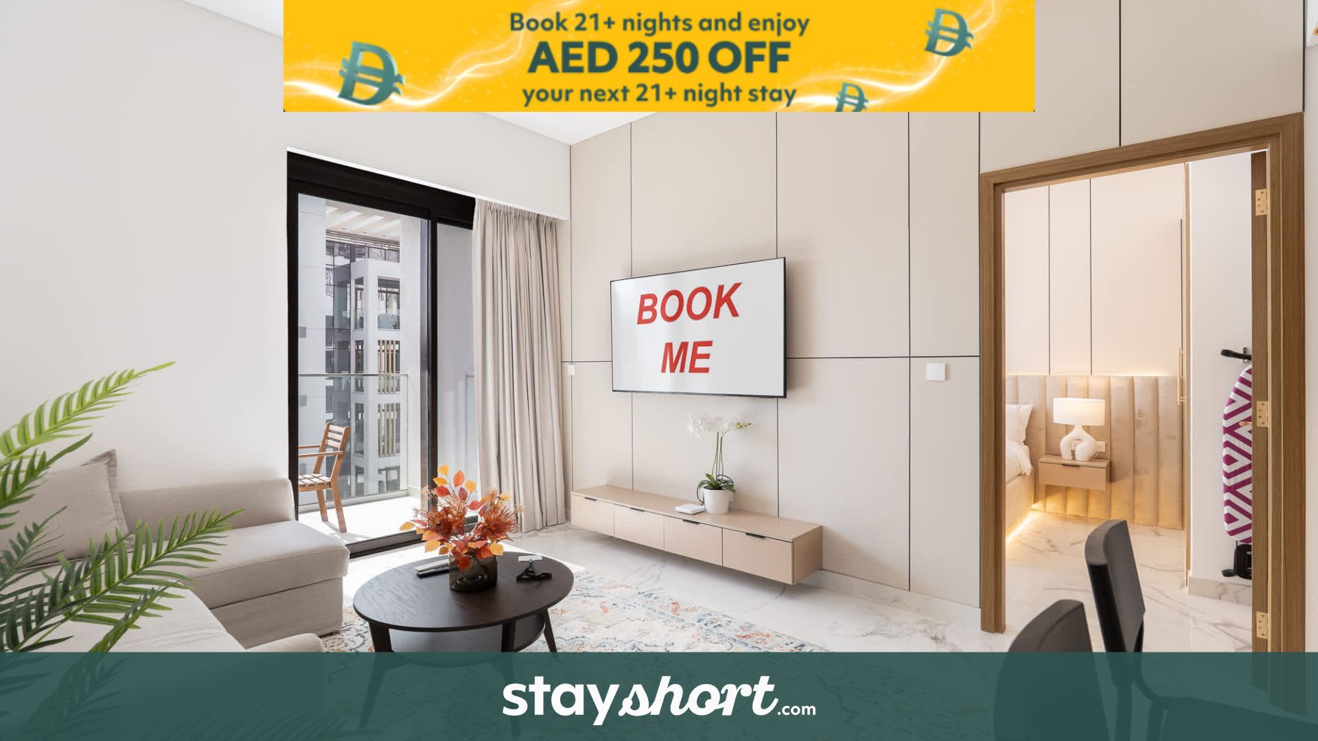 Free housekeeping visits during your stay - StayShort - Sophisticated Apartment in Meydan that Sleeps 4 — Meydan, Dubai — vacation rental