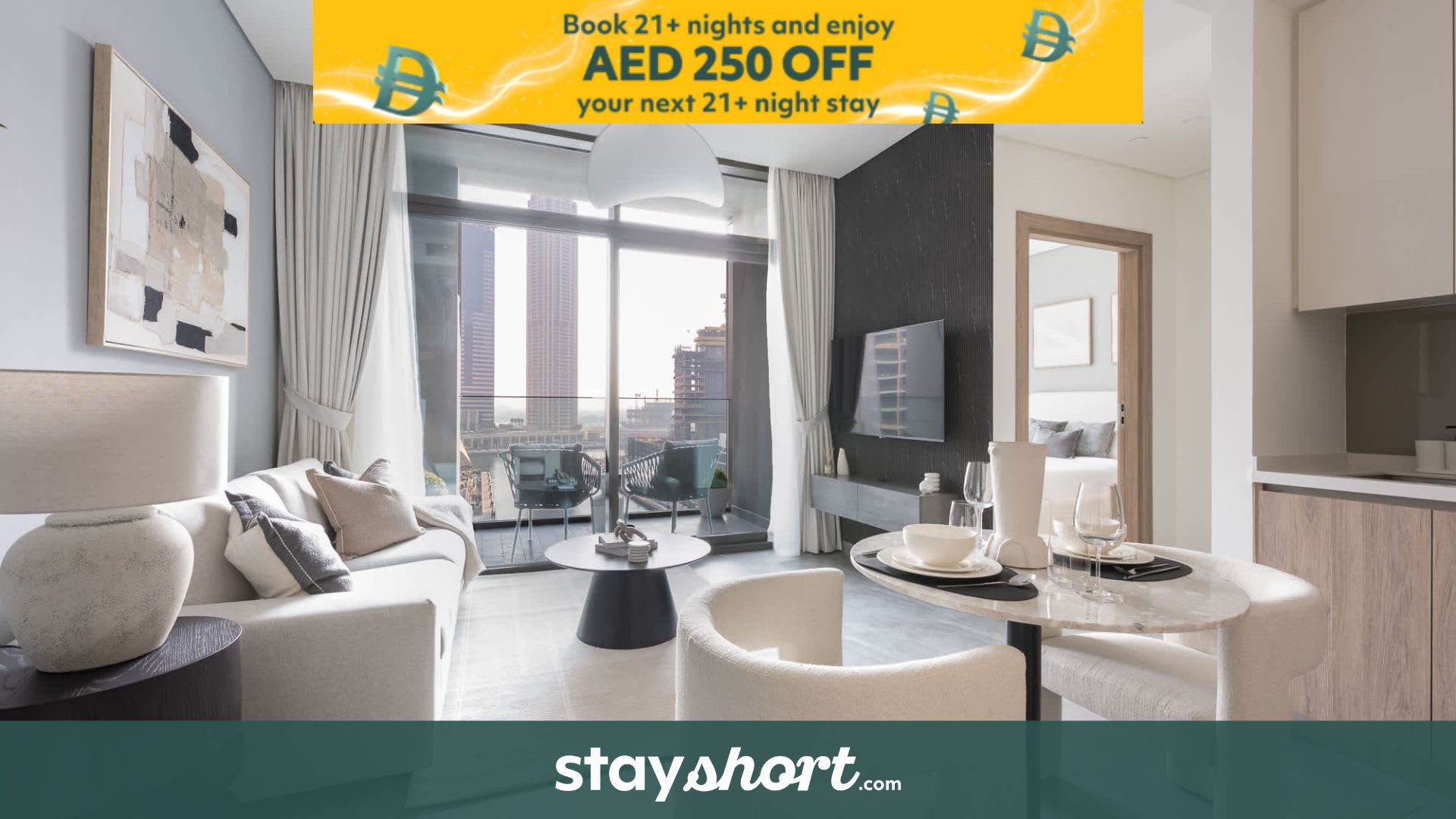 Free housekeeping visits during your stay - StayShort - Business Bay sleeps 4 with City & Water Views! — Business Bay, Dubai — vacation rental