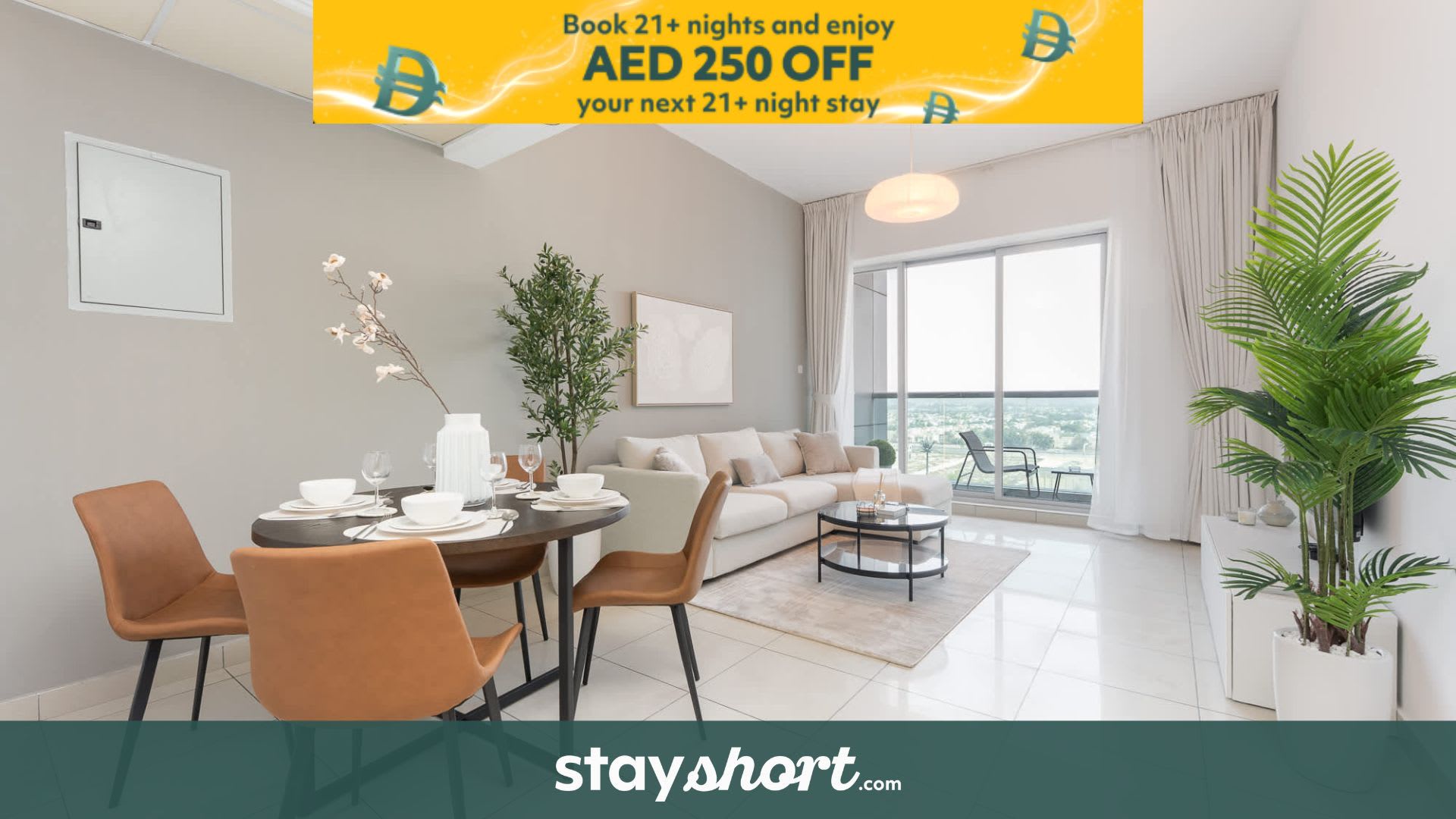 Free housekeeping visits during your stay - StayShort - Modern JLT Apartment with City Views Sleeps 4 — JLT, Dubai — vacation rental