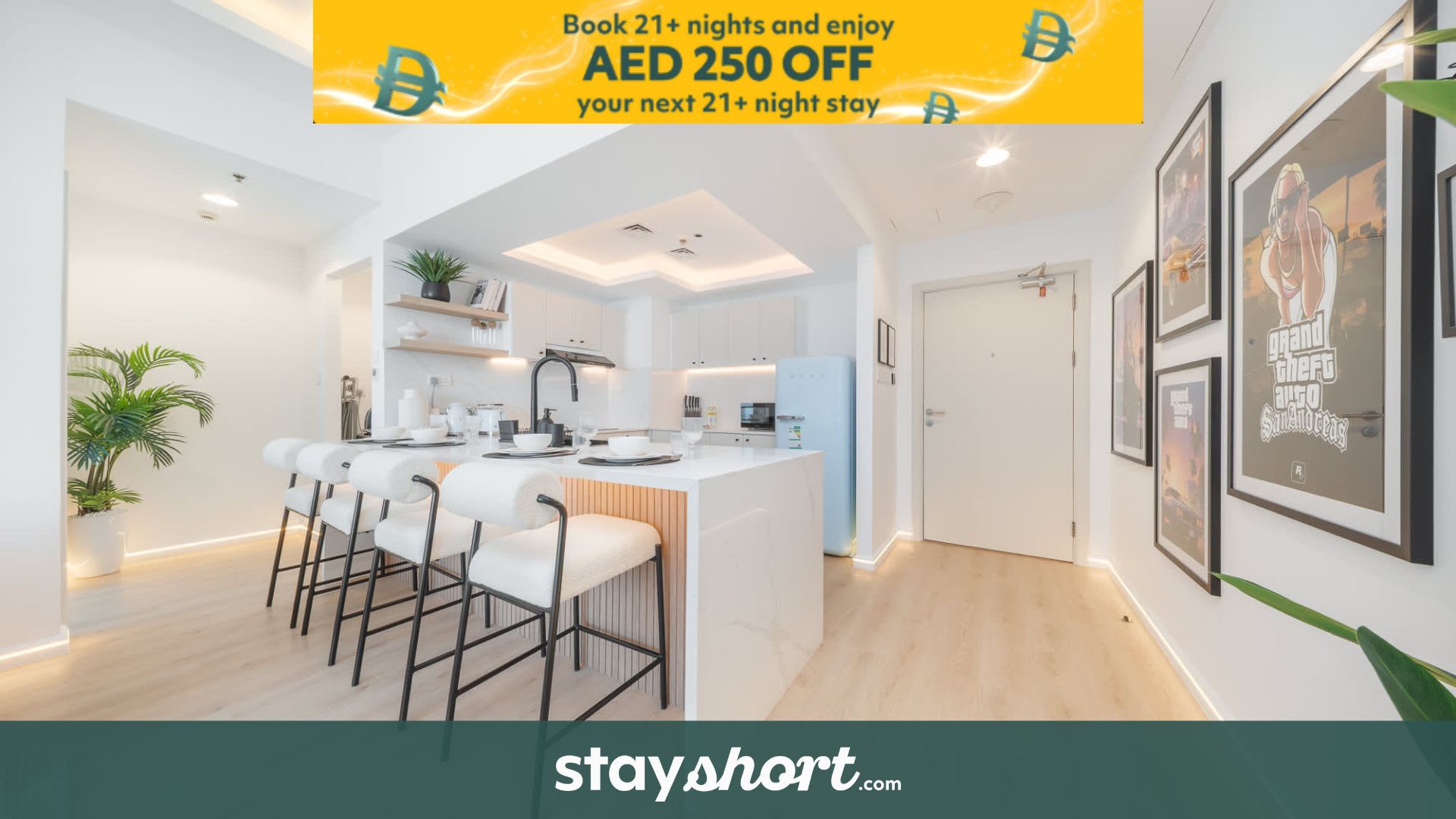 Free housekeeping visits during your stay - StayShort - Dubai Marina Apartment Sleeps 4 with Balcony — Dubai Marina, Dubai — vacation rental