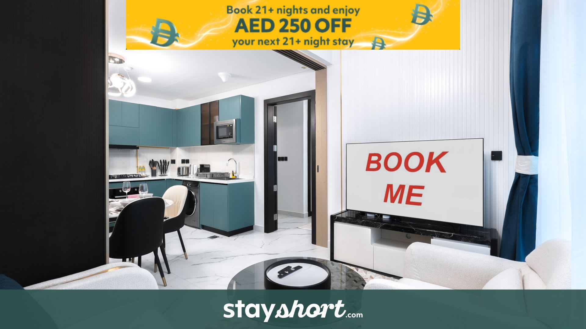 Free housekeeping visits during your stay - StayShort - 1BR in Al Barsha sleeps 2 with Private Balcony! — Al Barsha South, Dubai — vacation rental