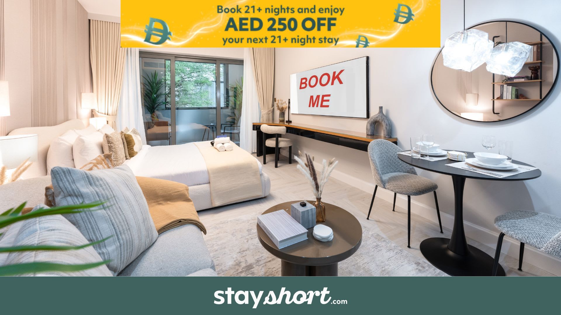 Free housekeeping visits during your stay - StayShort - Stunning Studio Unit in Business Bay that Sleeps 2! — Business Bay, Dubai — vacation rental