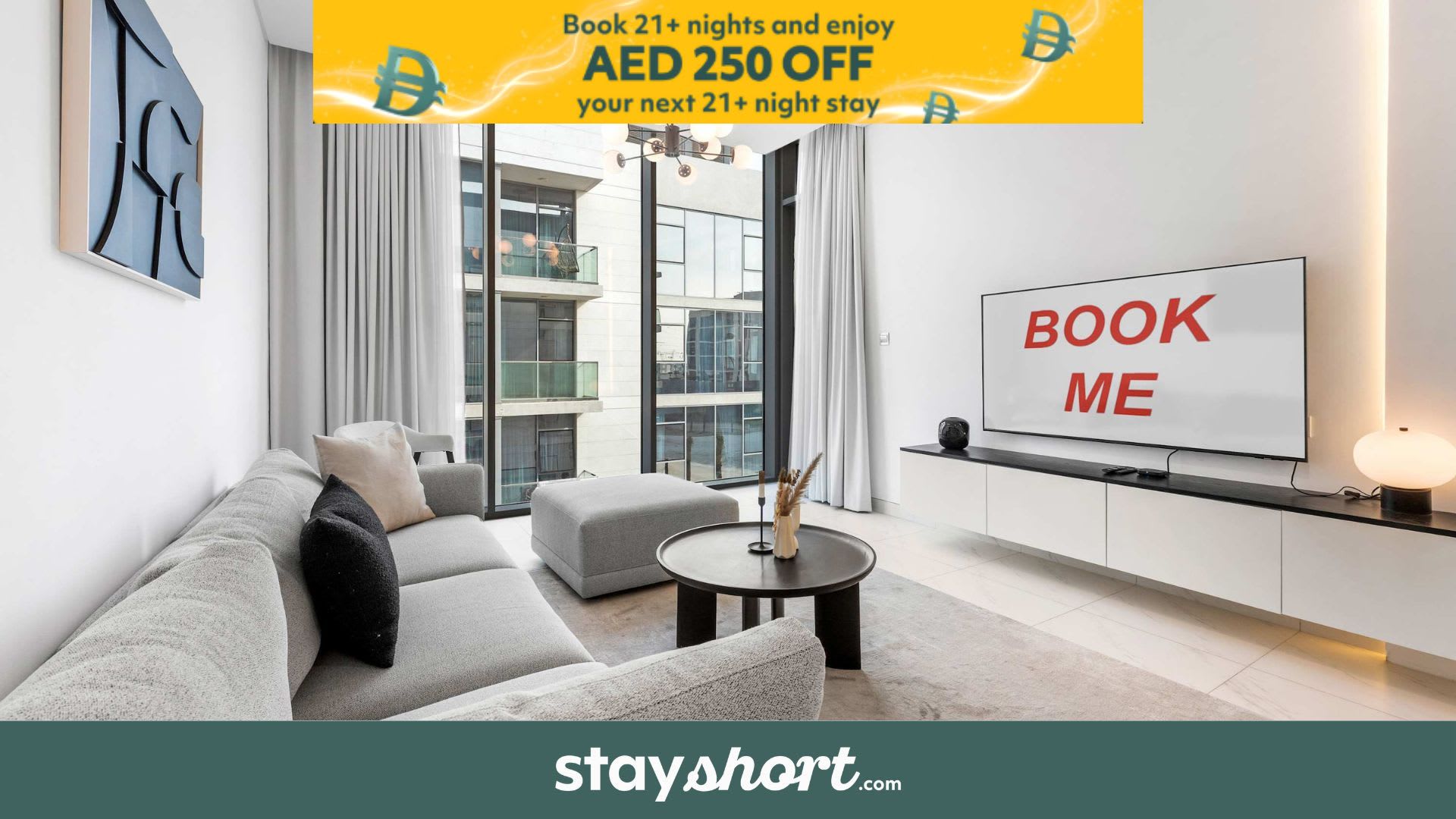Free housekeeping visits during your stay - StayShort - 1 Bed Apartment in Meydan Sleeps 2 with Balcony! — Meydan, Dubai — vacation rental