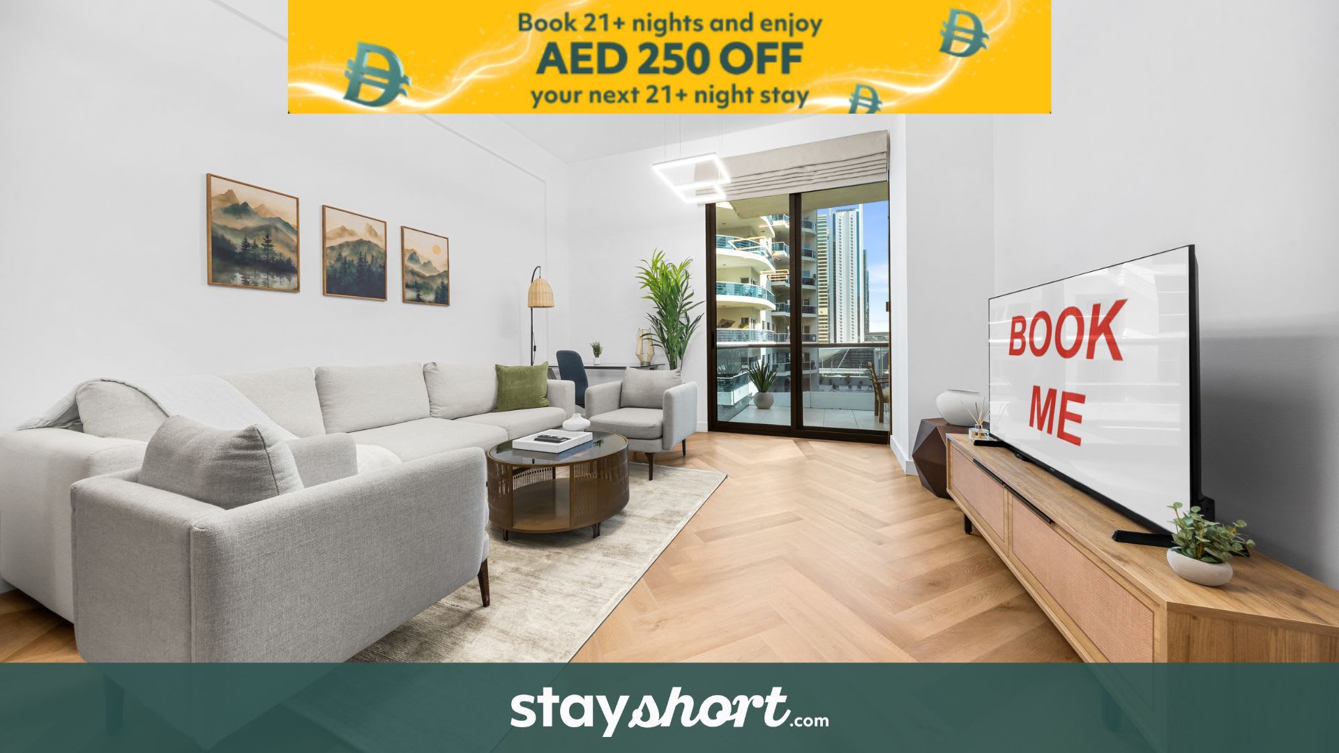 Free housekeeping visits during your stay - StayShort - Chic 1BR Retreat  in Dubai Marina that Sleeps 4 — Dubai Marina, Dubai — vacation rental