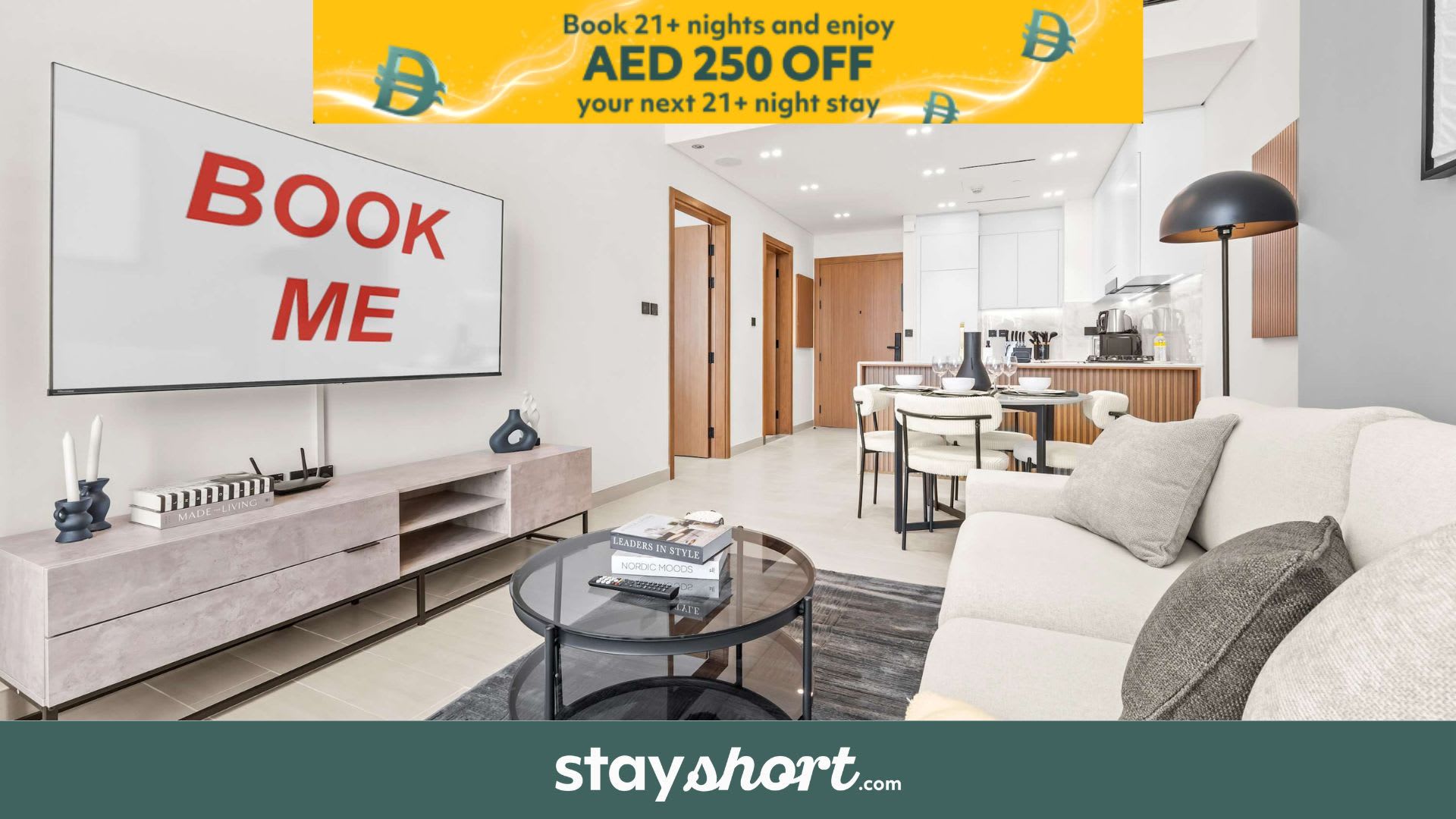 Free housekeeping visits during your stay - StayShort - Sophisticated JVC Apartment Sleeps 4 with Balcony — JVC, Dubai — vacation rental