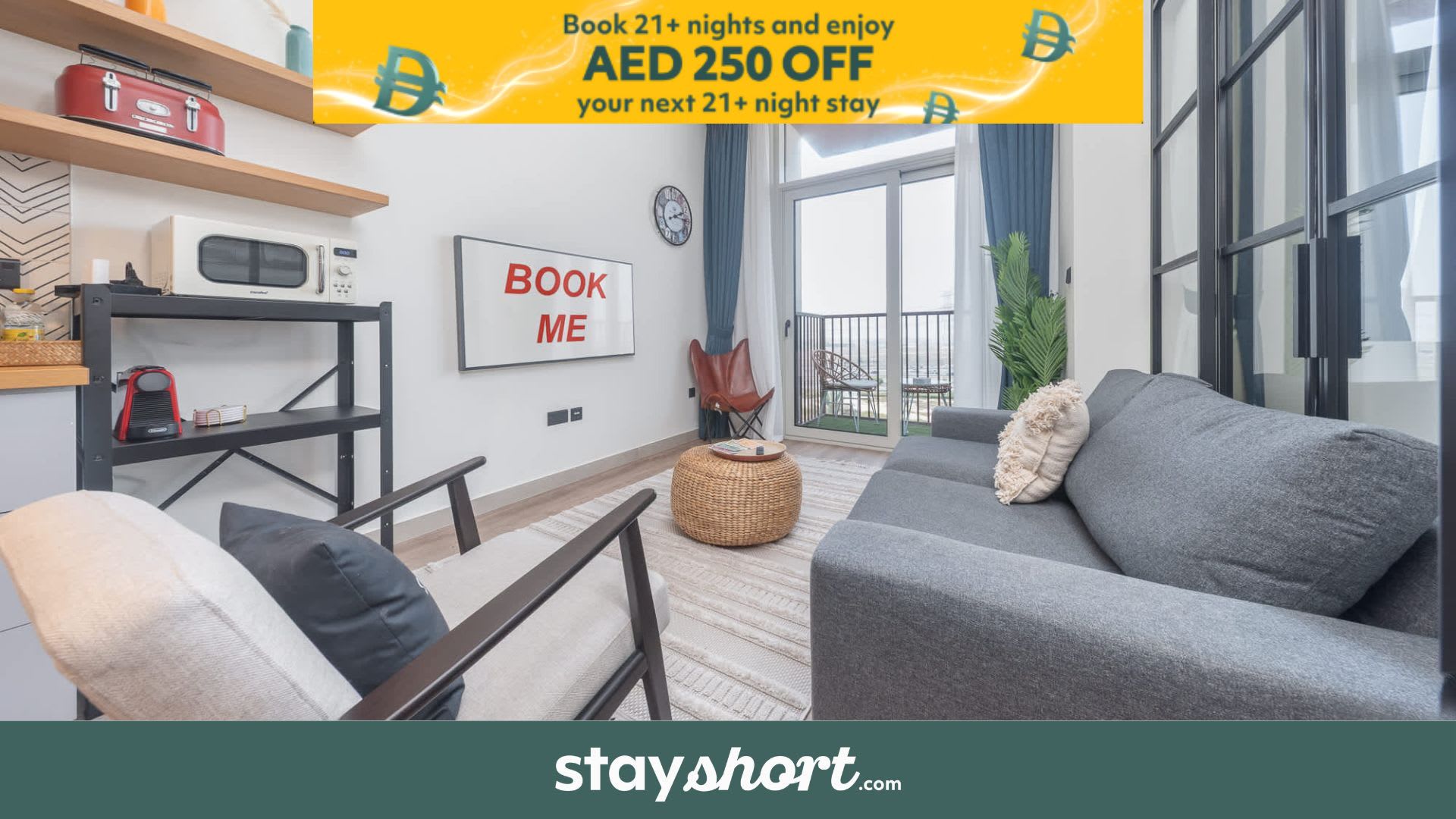 Free housekeeping visits during your stay - StayShort - Wonderful 1BR in Dubai Hills Perfect for 4! — Dubai Hills, Dubai — vacation rental