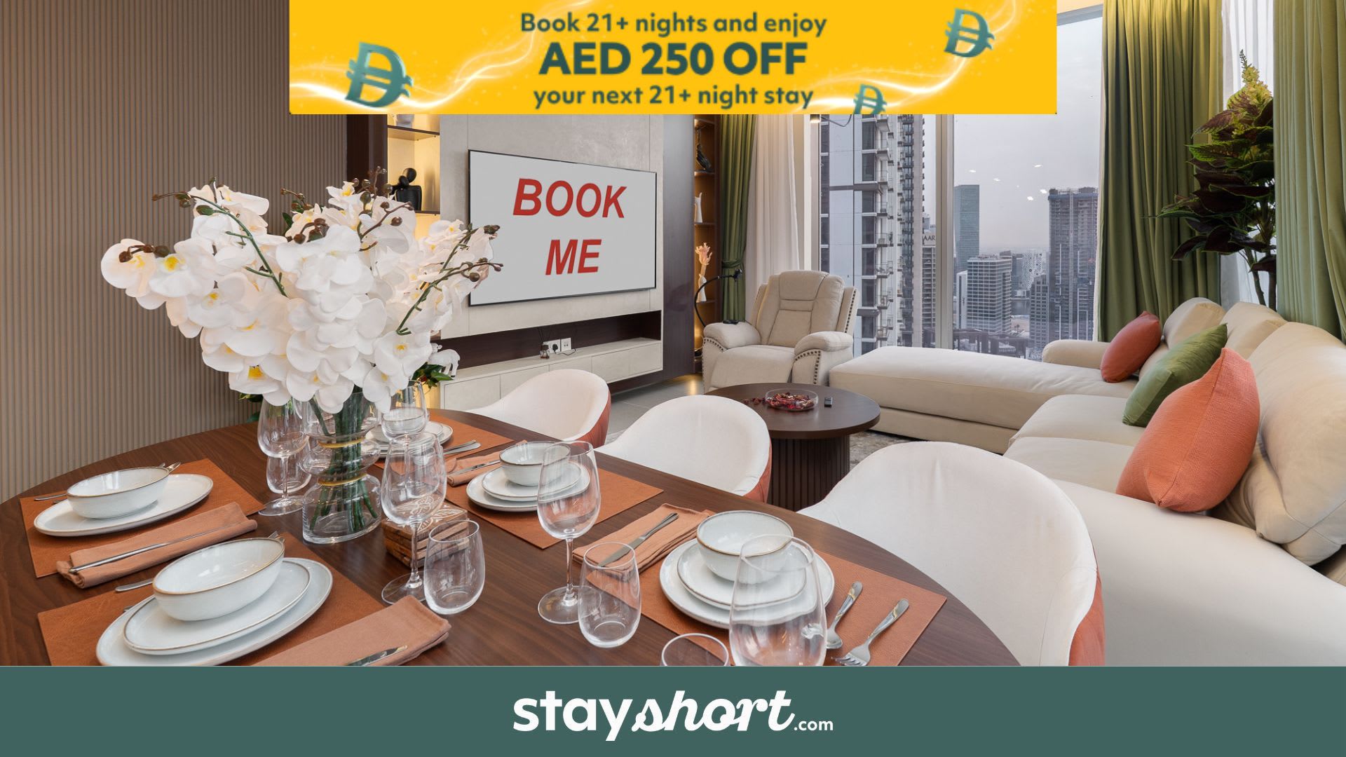 Free housekeeping visits during your stay - StayShort - 2 BR in Downtown Sleeps 4 with Beautiful Views — Downtown, Dubai — vacation rental