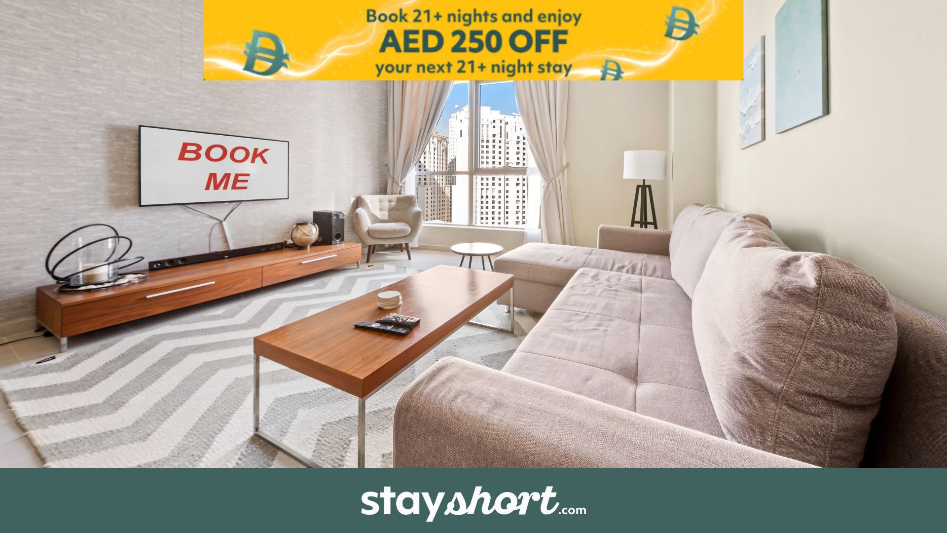 Free housekeeping visits during your stay - StayShort - 2BR in Dubai Marina that Sleeps 6 with Water Views! — Dubai Marina, Dubai — vacation rental