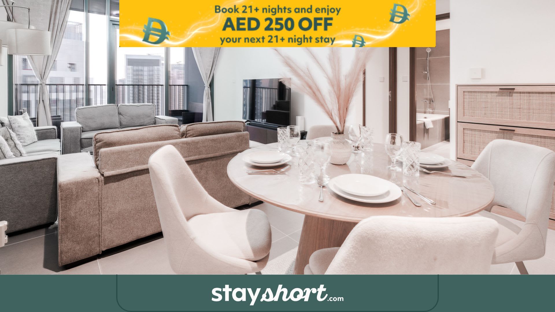 Free housekeeping visits during your stay - StayShort - Modern Apartment, Sleeps Two, Dubai Creek Views — Creek Harbour, Dubai — vacation rental