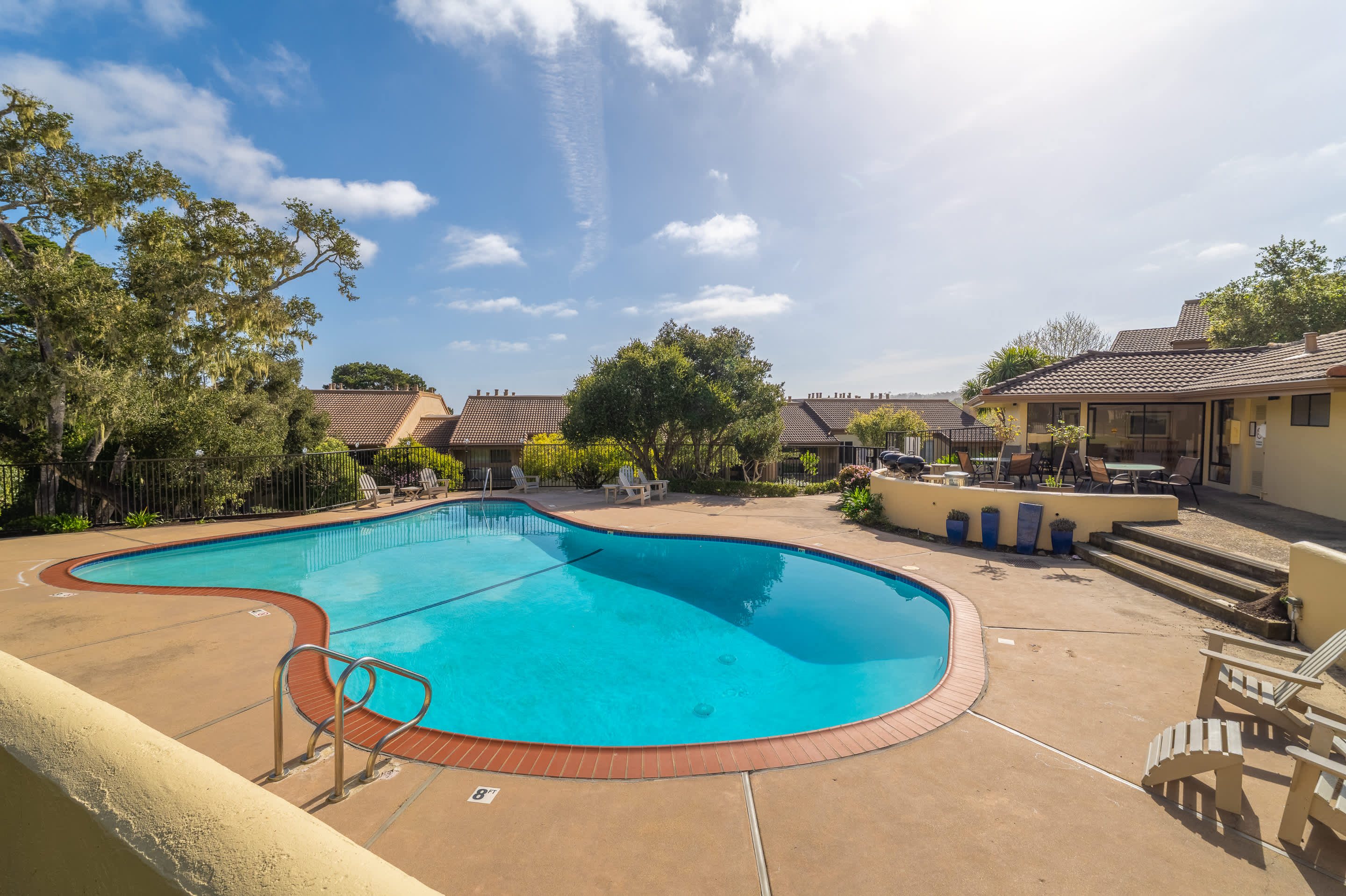 Soak up the sun in style at the shared pool