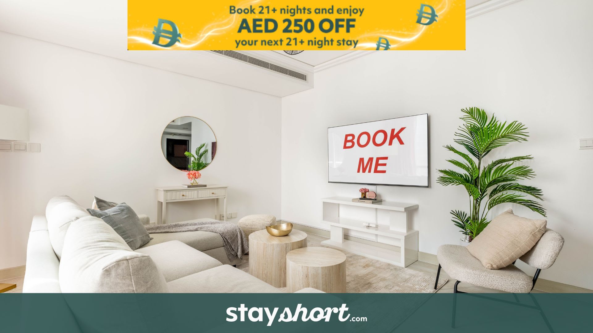 Free housekeeping visits during your stay - StayShort - Stylish 2-Bedroom in JLT That Sleeps 6 Comfortably — JLT, Dubai — vacation rental