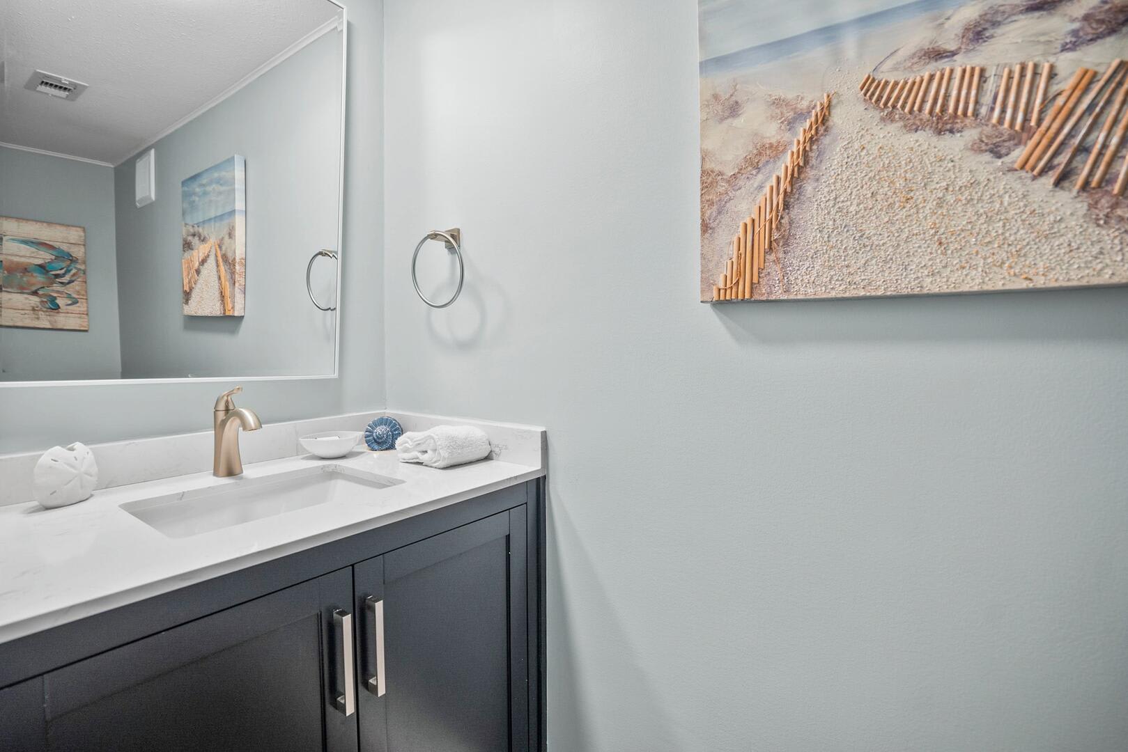 Half Bathroom off of Living Room