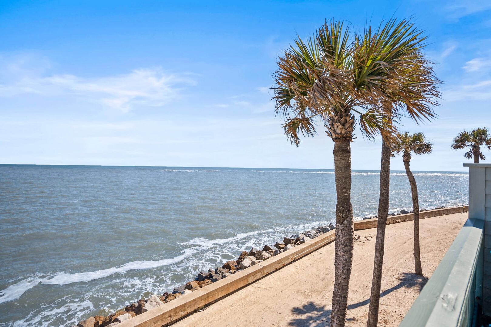 Ocean Front Balcony off of Living Room