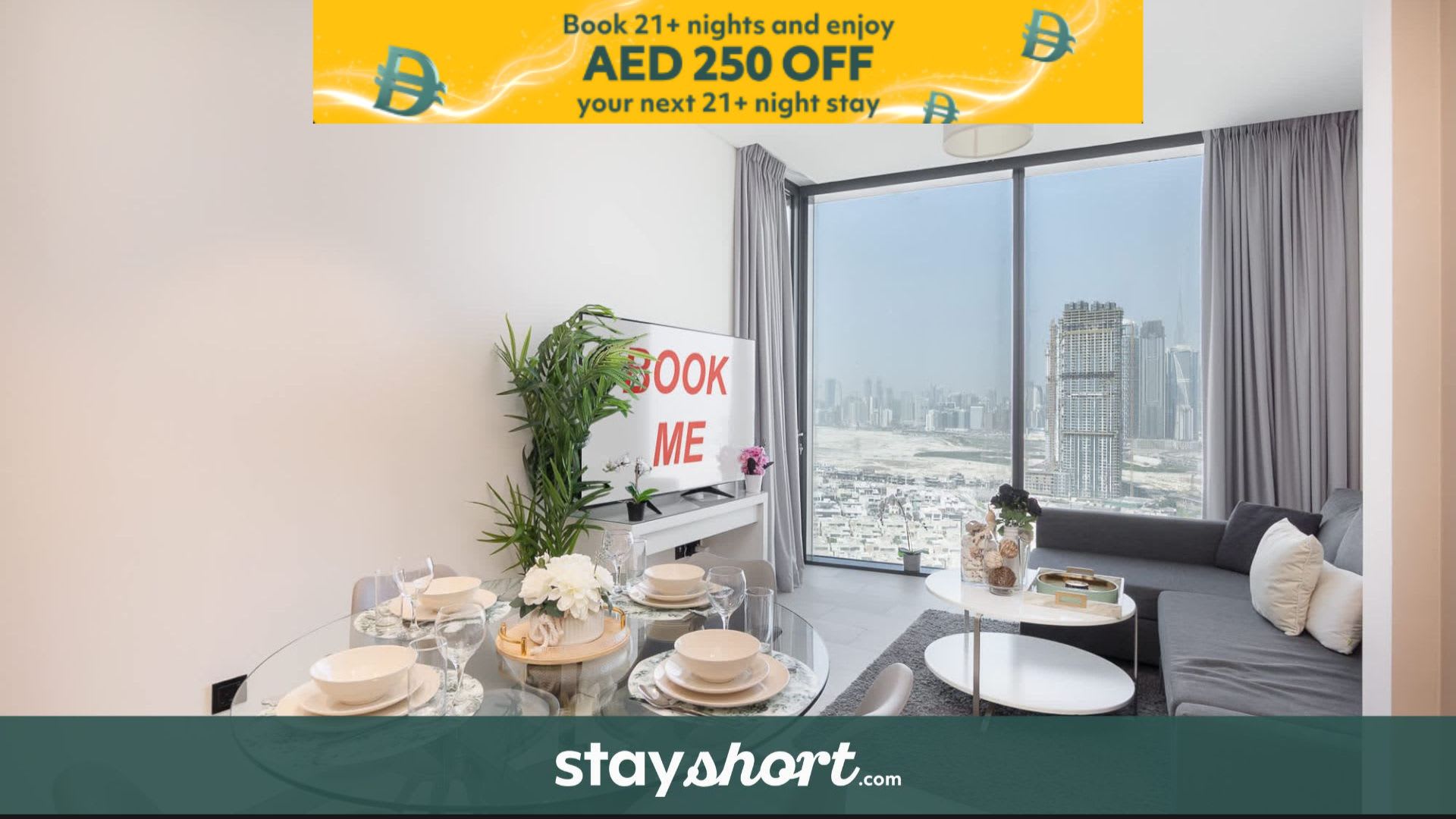 Free housekeeping visits during your stay - StayShort - Meydan One Apartment Sleeps 5 with Excellent Amenities — Meydan, Dubai — vacation rental