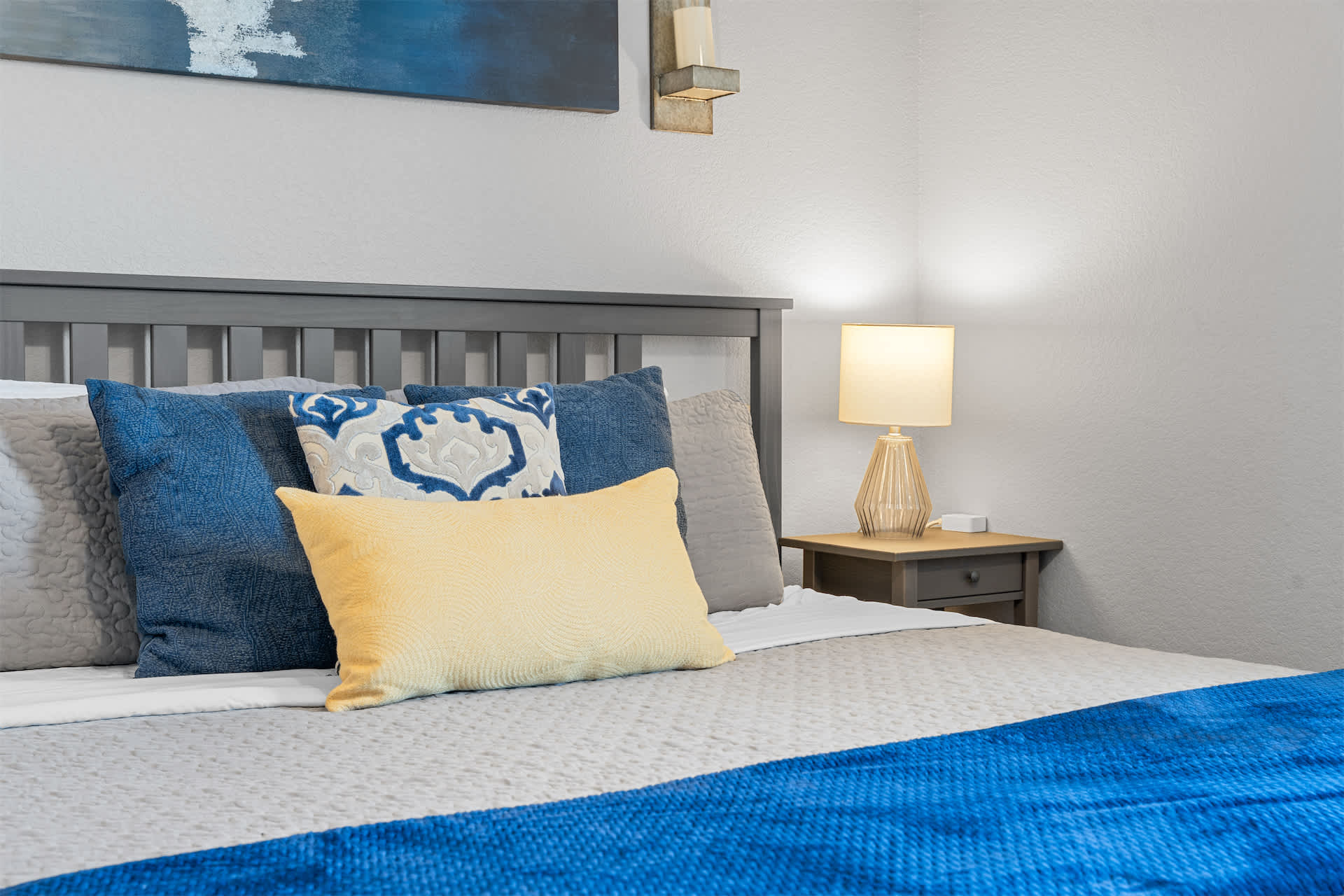 The primary king suite boasts a smart TV & an ensuite bath​