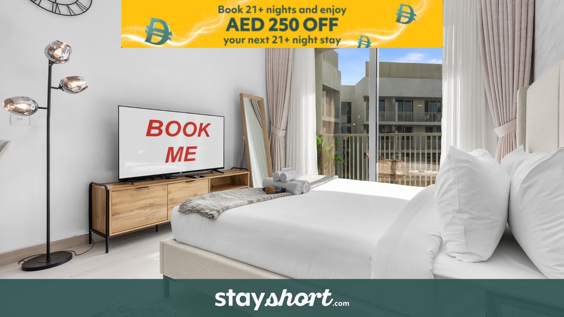 Free housekeeping visits during your stay - StayShort - Contemporary Studio Sleeps 2 in JVC — JVC, Dubai — vacation rental