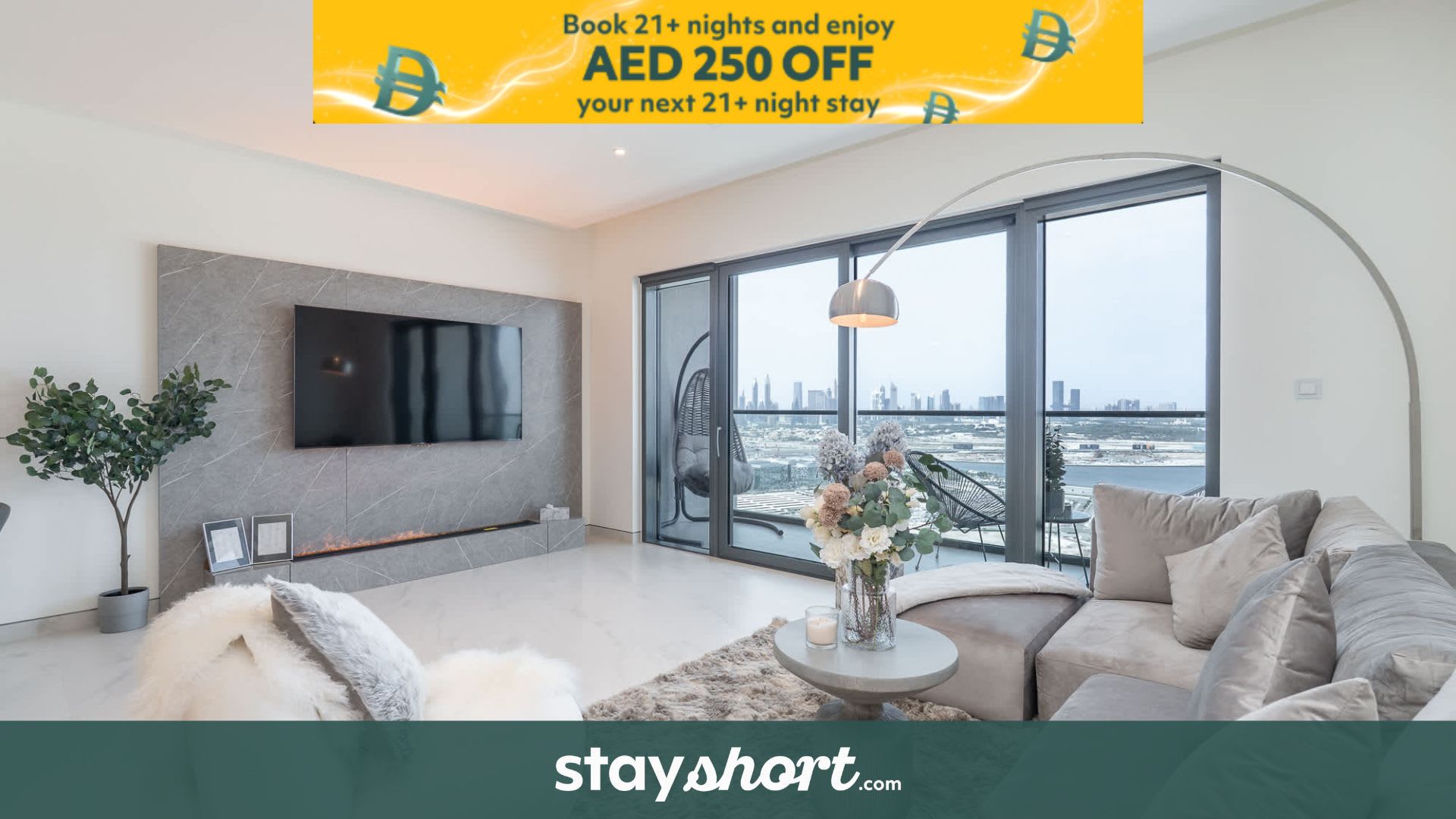Free housekeeping visits during your stay - StayShort - Cozy 2-Bedroom in Sobha Creek Vistas Grande! — MBR, Dubai — vacation rental