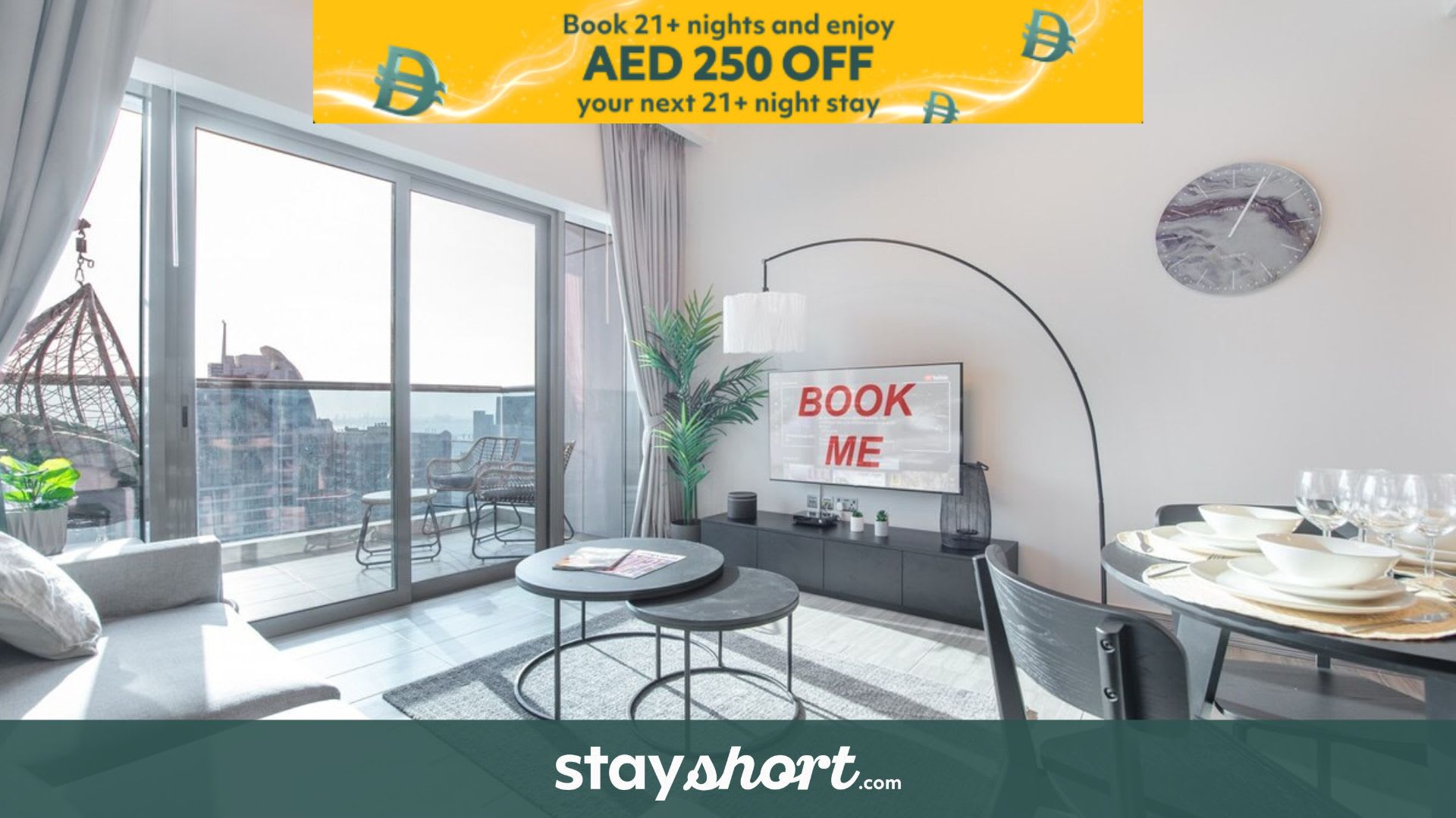 Free housekeeping visits during your stay - StayShort - Contemporary 1BR in JLT with Gorgeous Views — JLT, Dubai — vacation rental