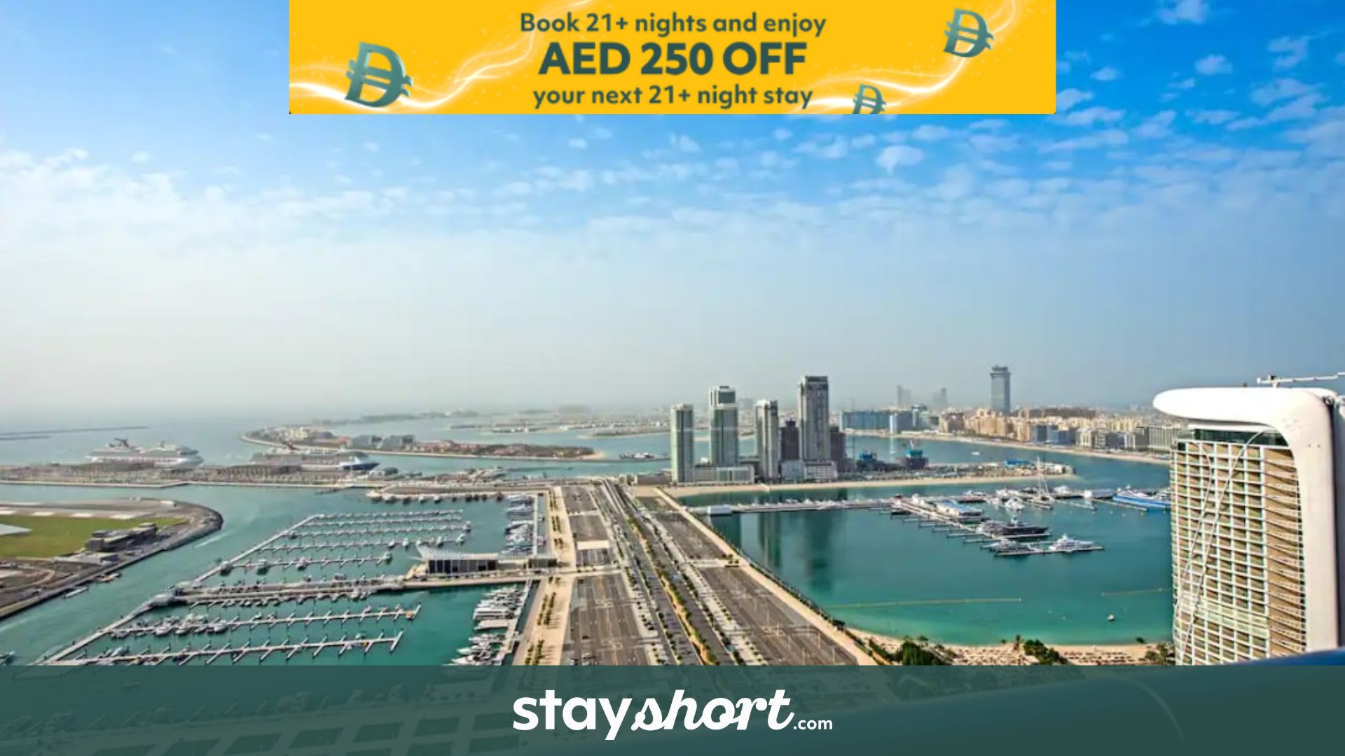 Free housekeeping visits during your stay - StayShort - Scenic 2BR Apartment in Dubai Marina Near the Beach — Dubai Marina, Dubai — vacation rental