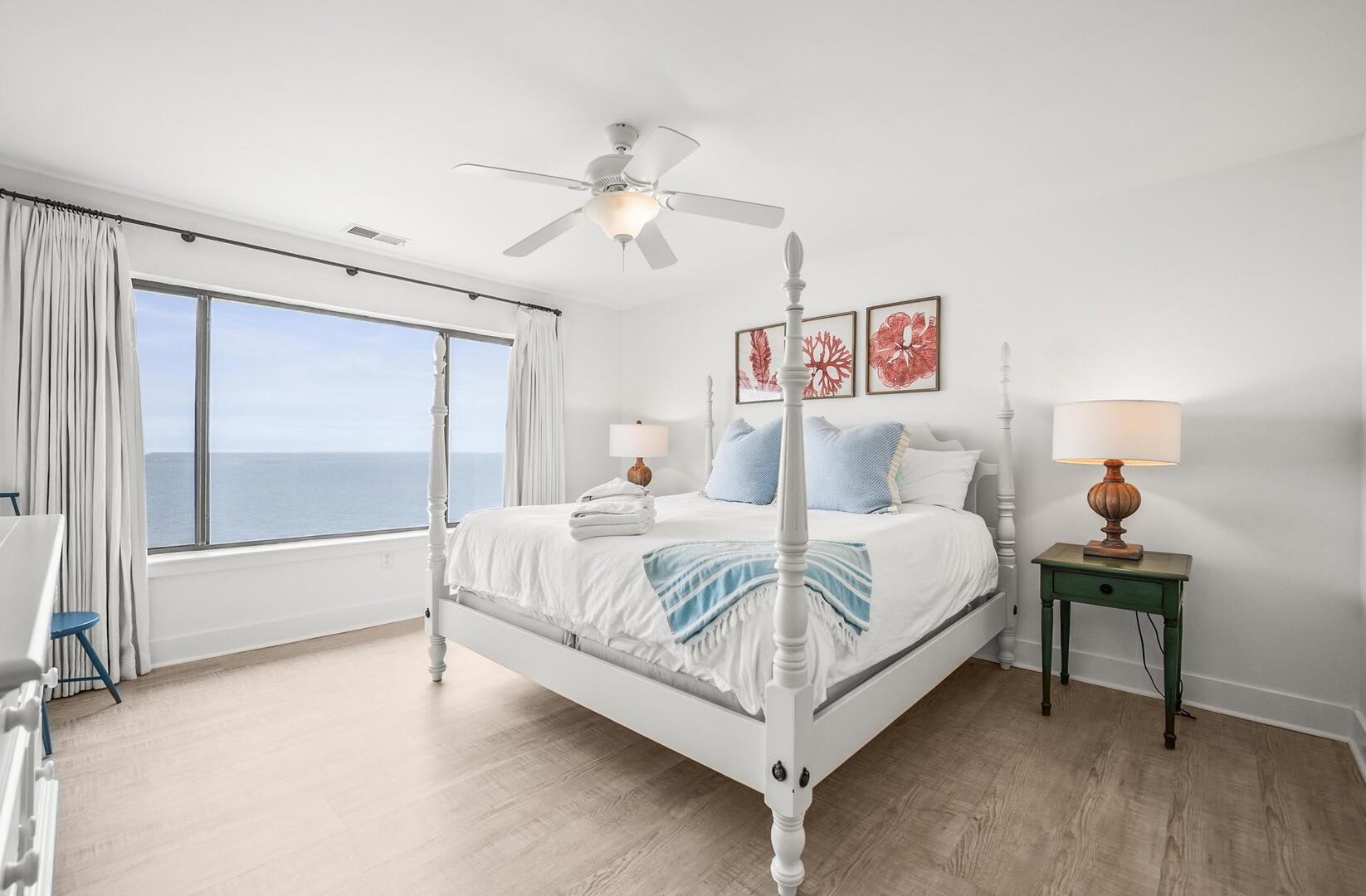 Primary Ocean Front Bedroom with King Bed
