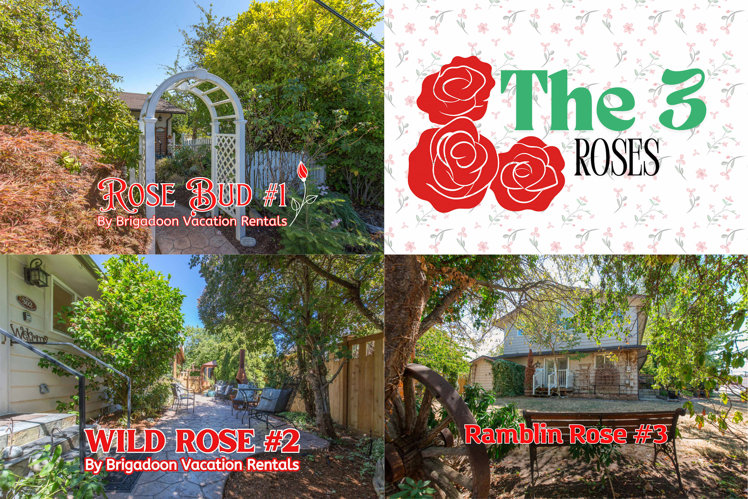 The Roses: 3 units in the Heart of the City — Sequim, WA — vacation rental