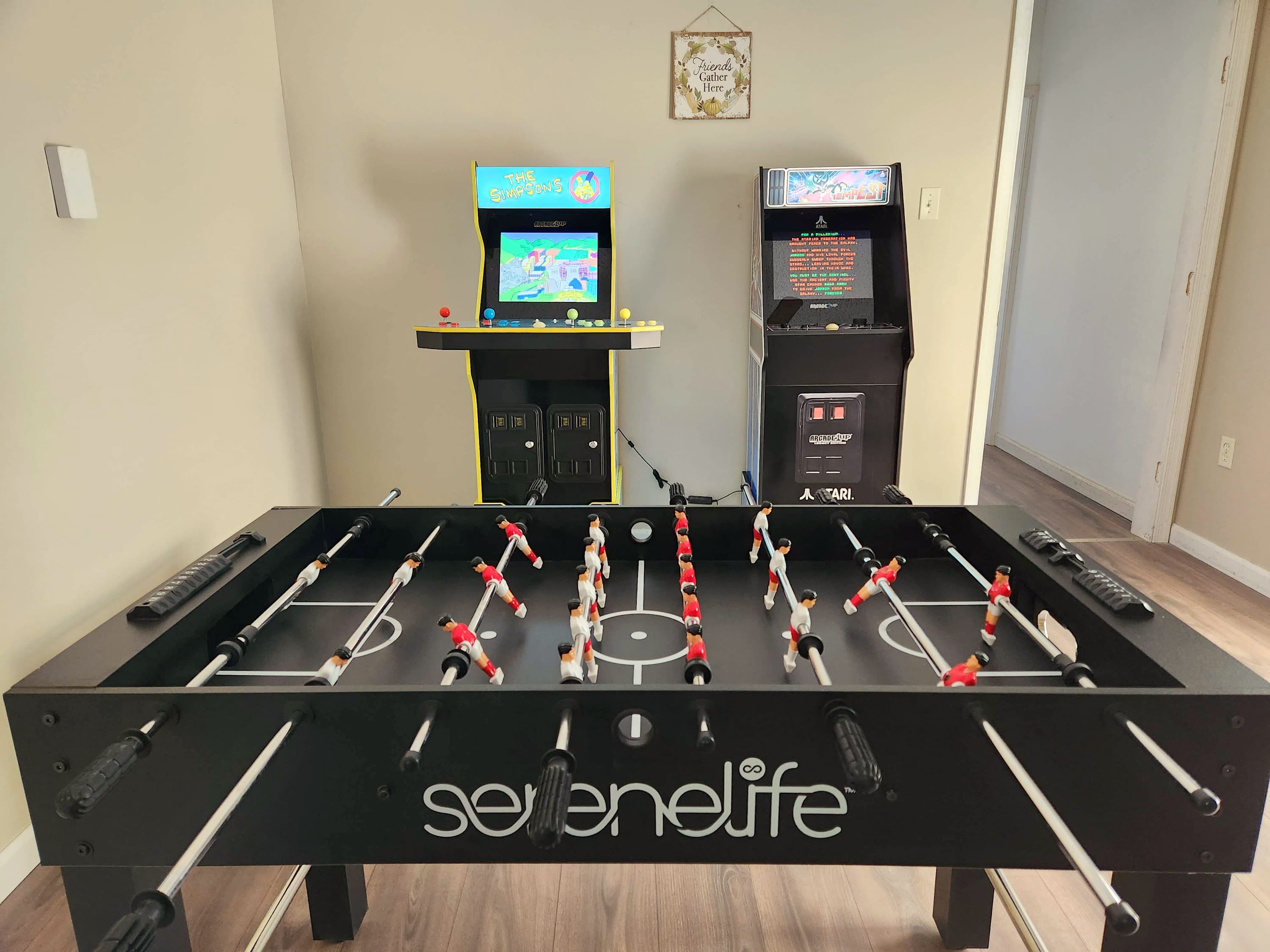 Challenge your crew to a round of foosball in the game room