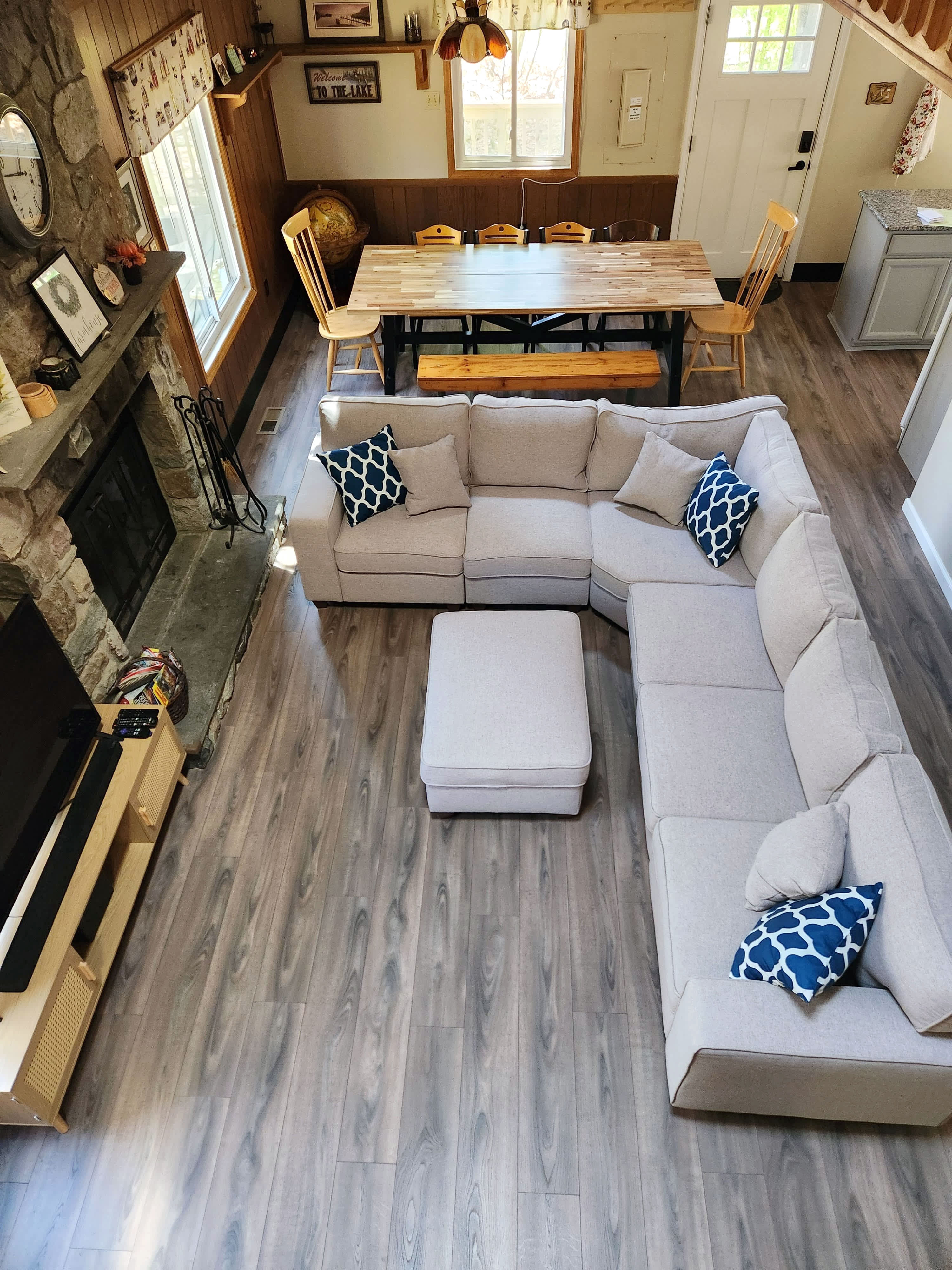 Clean and bright bathroom with everything you need for a comfortable stay