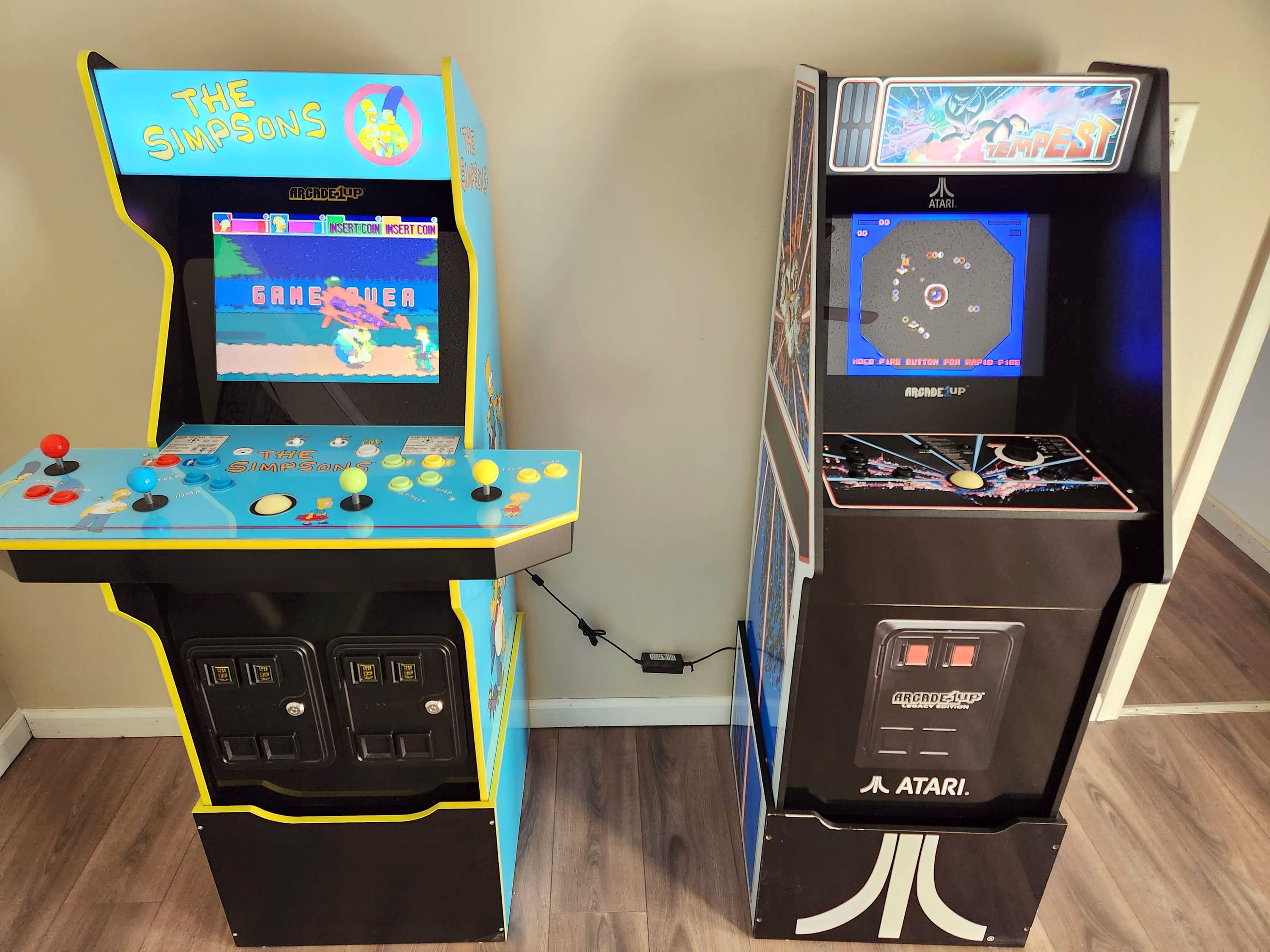 Retro arcade machines in the game room for hours of entertainment