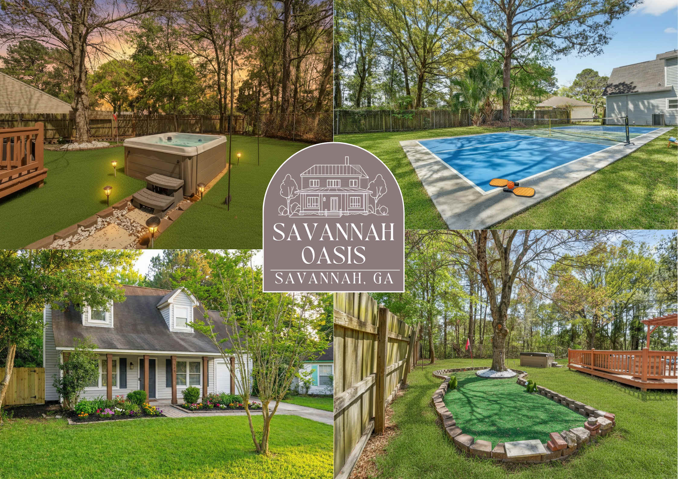 Savannah Oasis | Hot Tub + Pickleball + Putt Putt — Savannah, GA — vacation rental