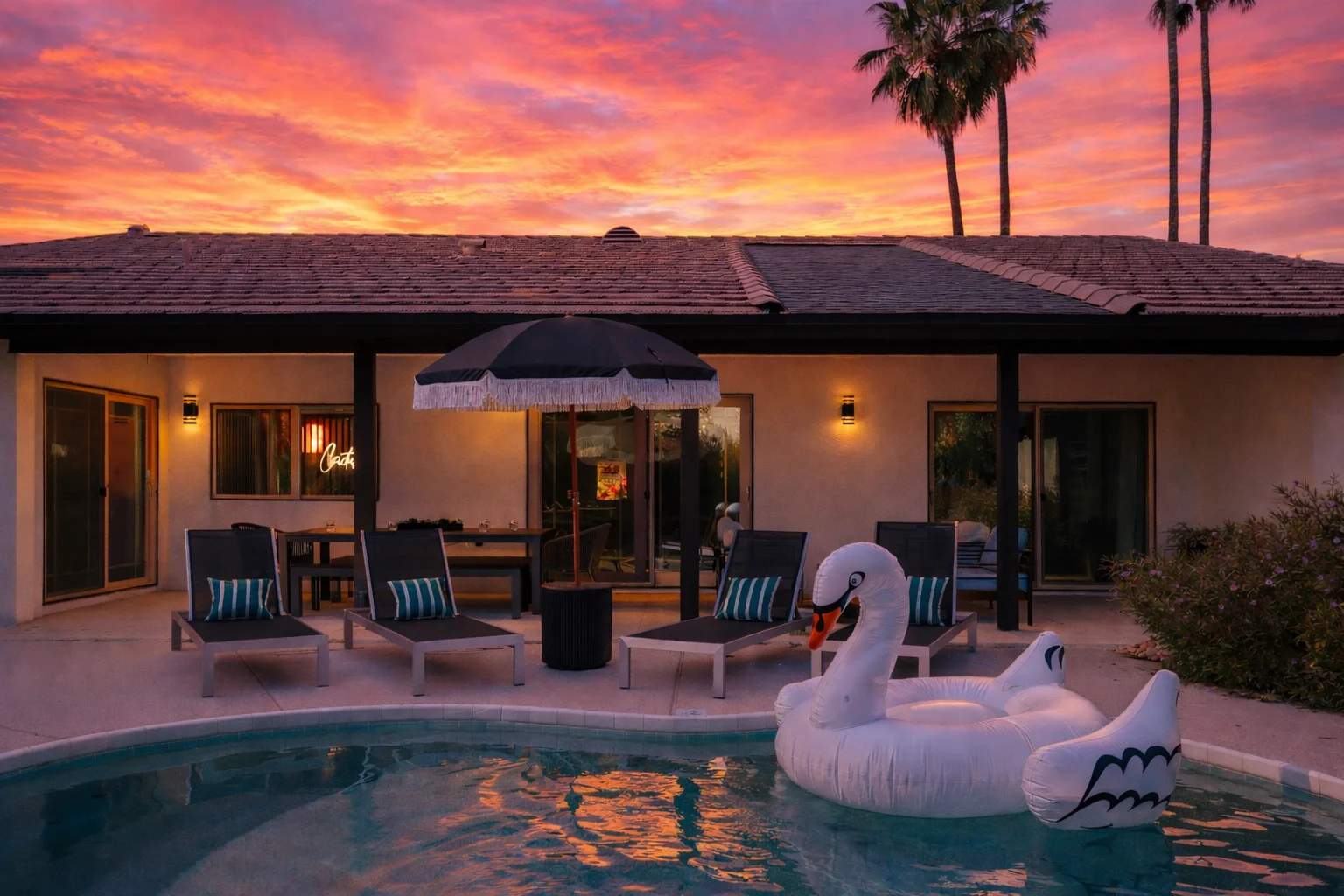 Cactus+cocktails-private Pool-funky Design & Games - Scottsdale, AZ