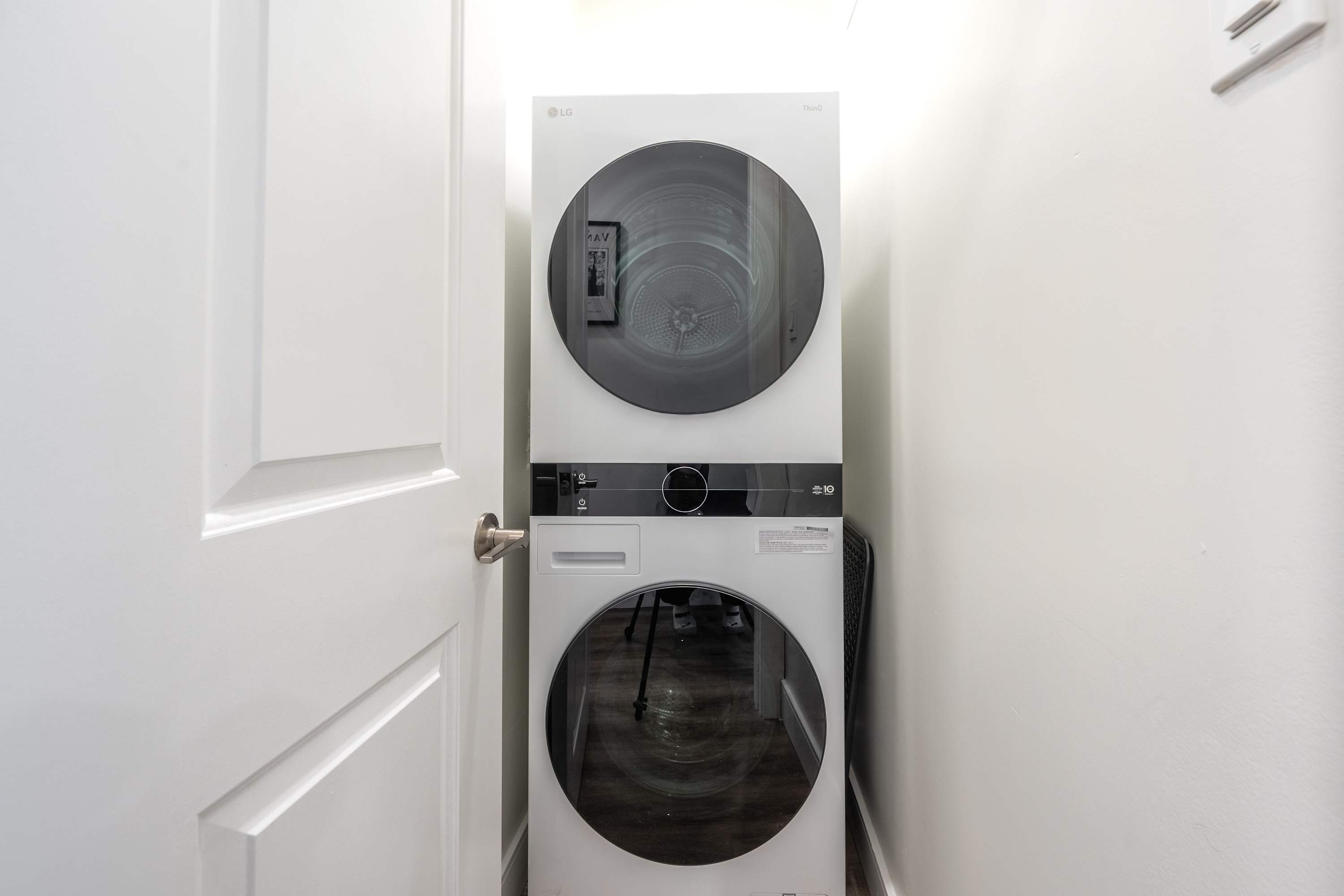 Convenient in-unit laundry for a hassle-free stay