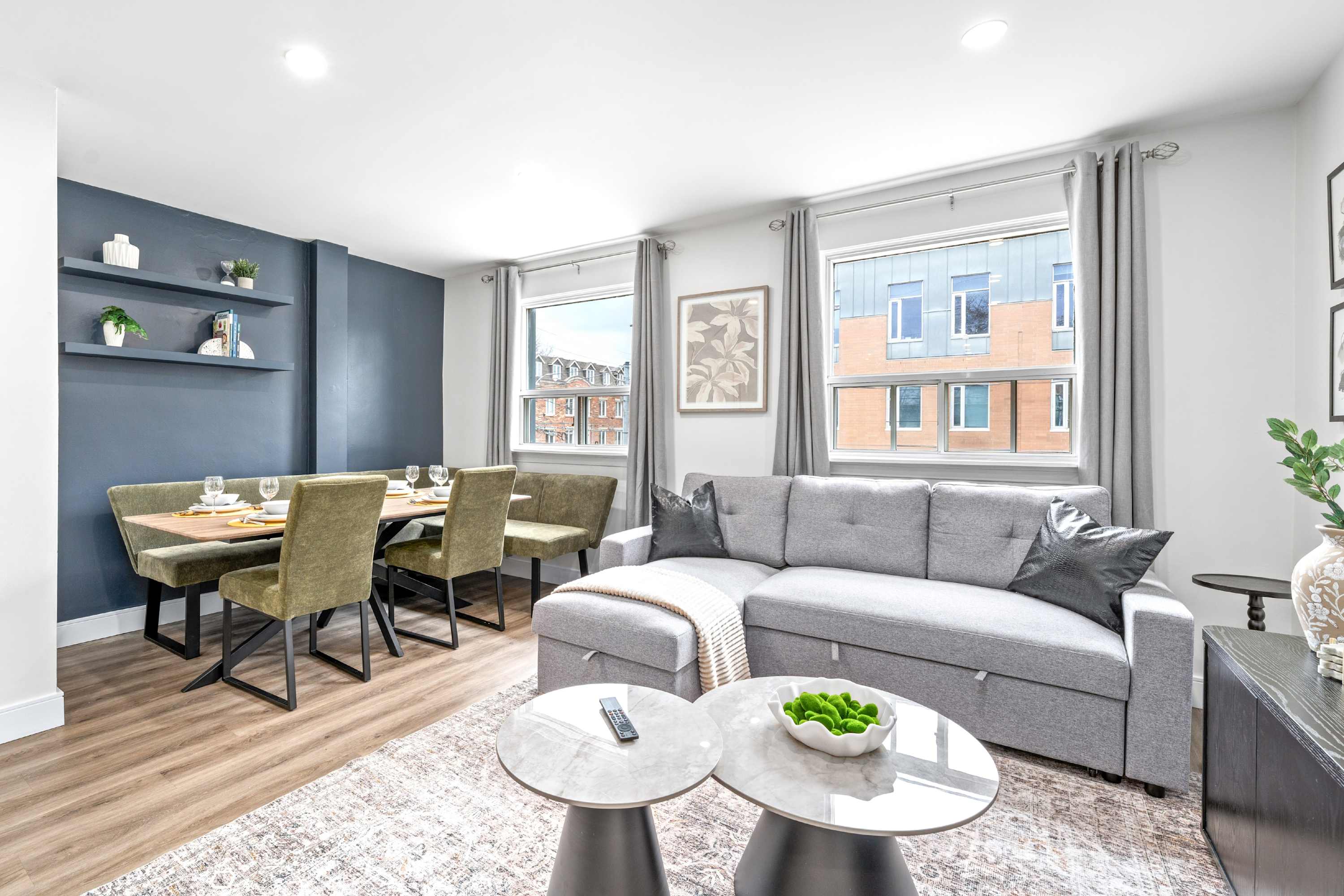 Stylish Apartment with Parking Steps from Transit