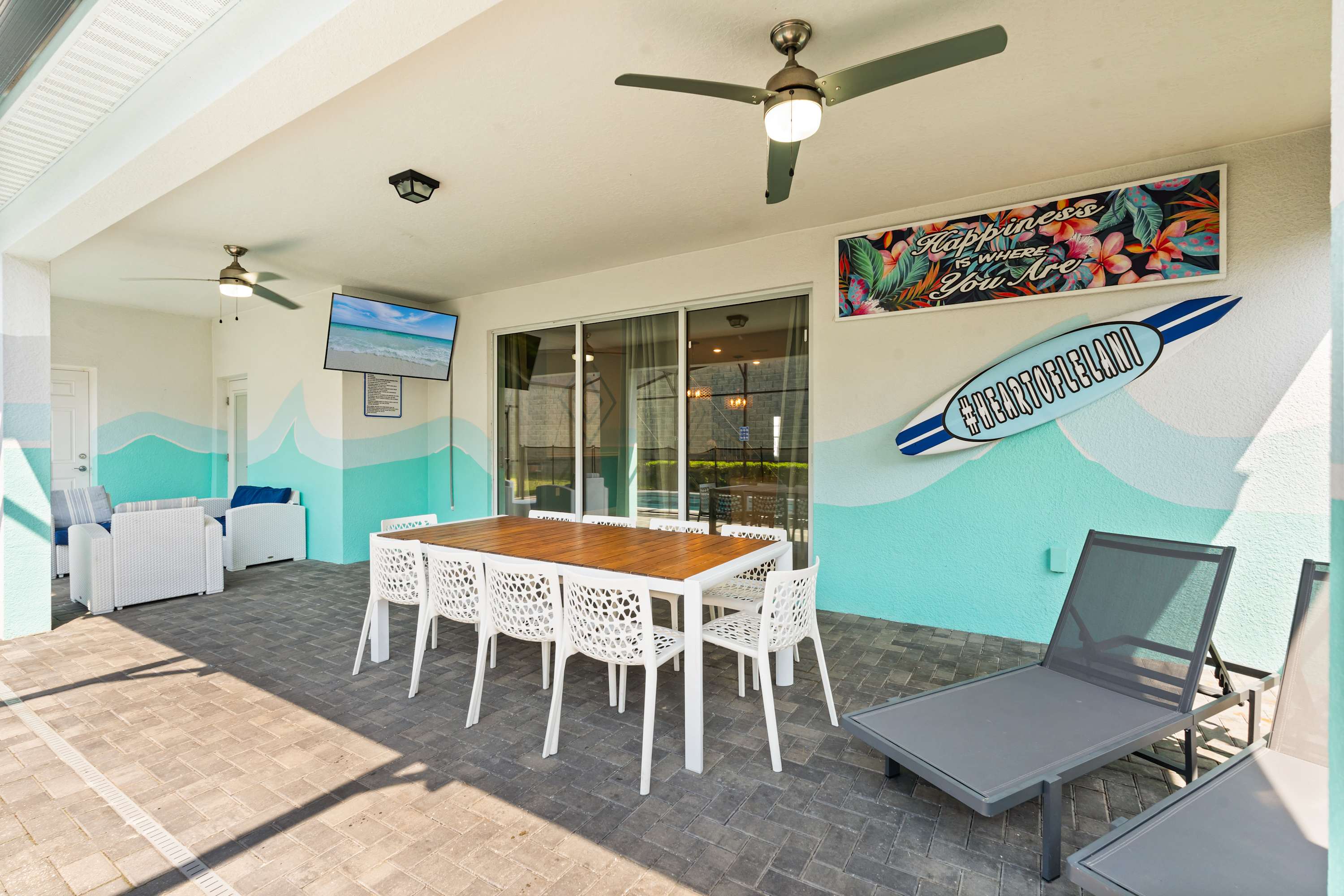 Relax by the pool while enjoying meals, entertainment, and quality time with family and friends