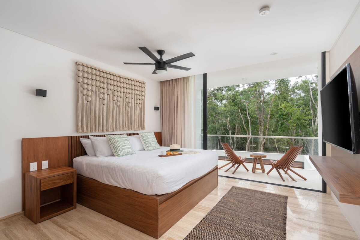 Bedrooms #2, #6, #10, and #14 are representative of the same layout and design across the four villas. While décor details may vary slightly, all rooms are very similar—this image is provided as a reference.