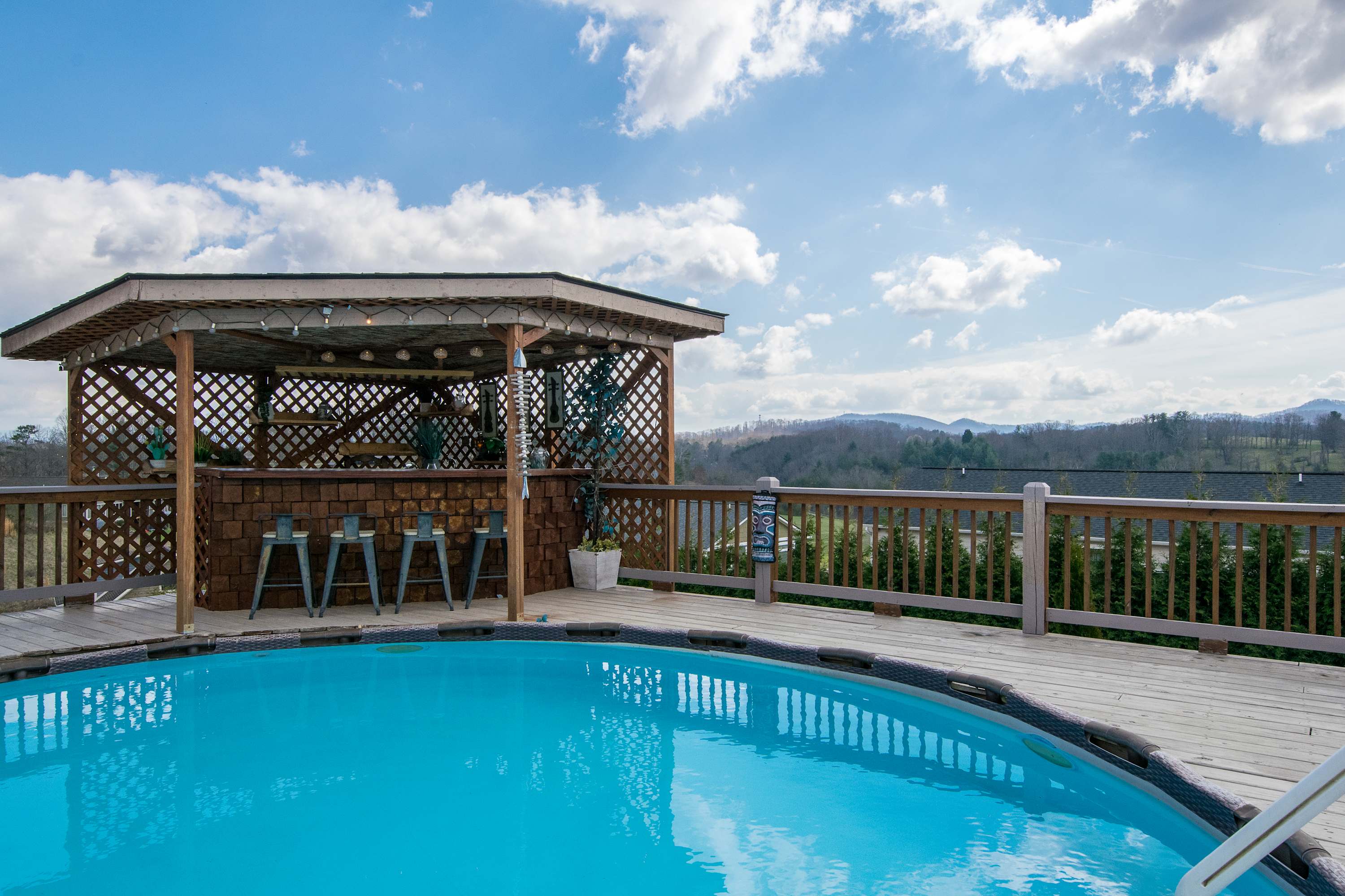 Poolside ADU w Sauna Free Tix Tiki Bar Retreat — Candler, NC — vacation rental
